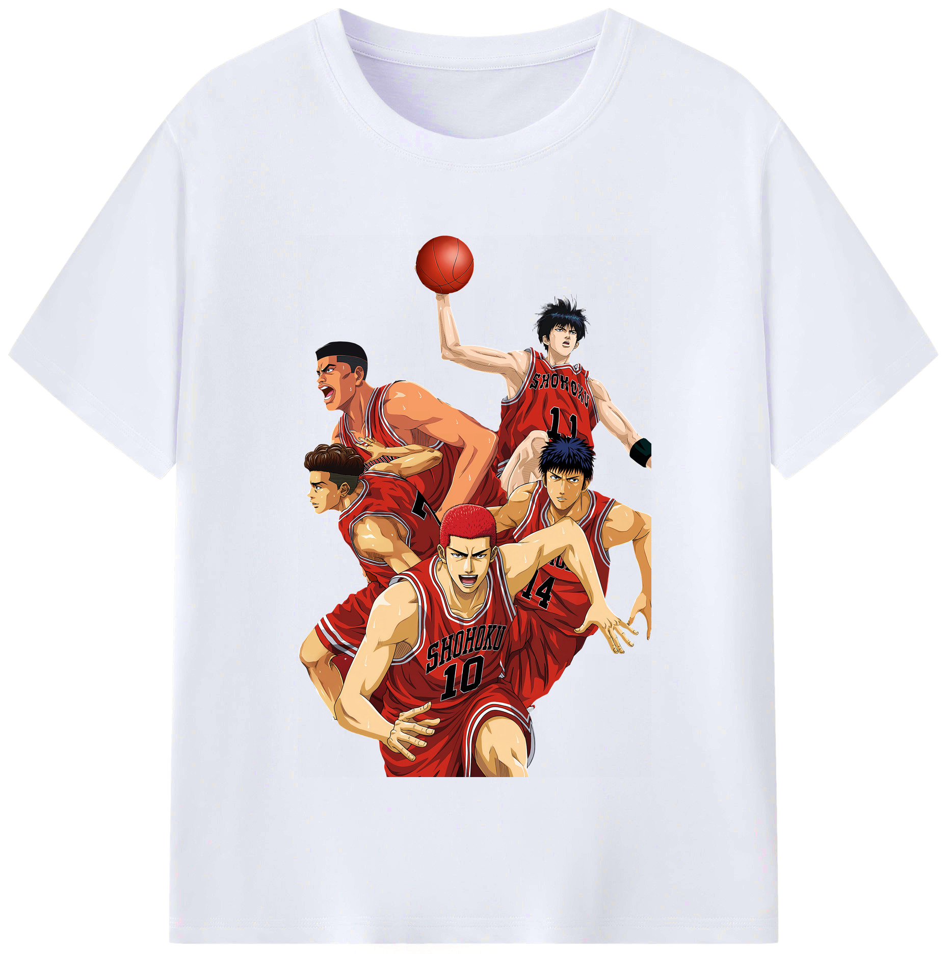 （画像用） SLAM DUNK／スラムダンク レディースカジュアルプリントTシャツ（綿100％）
