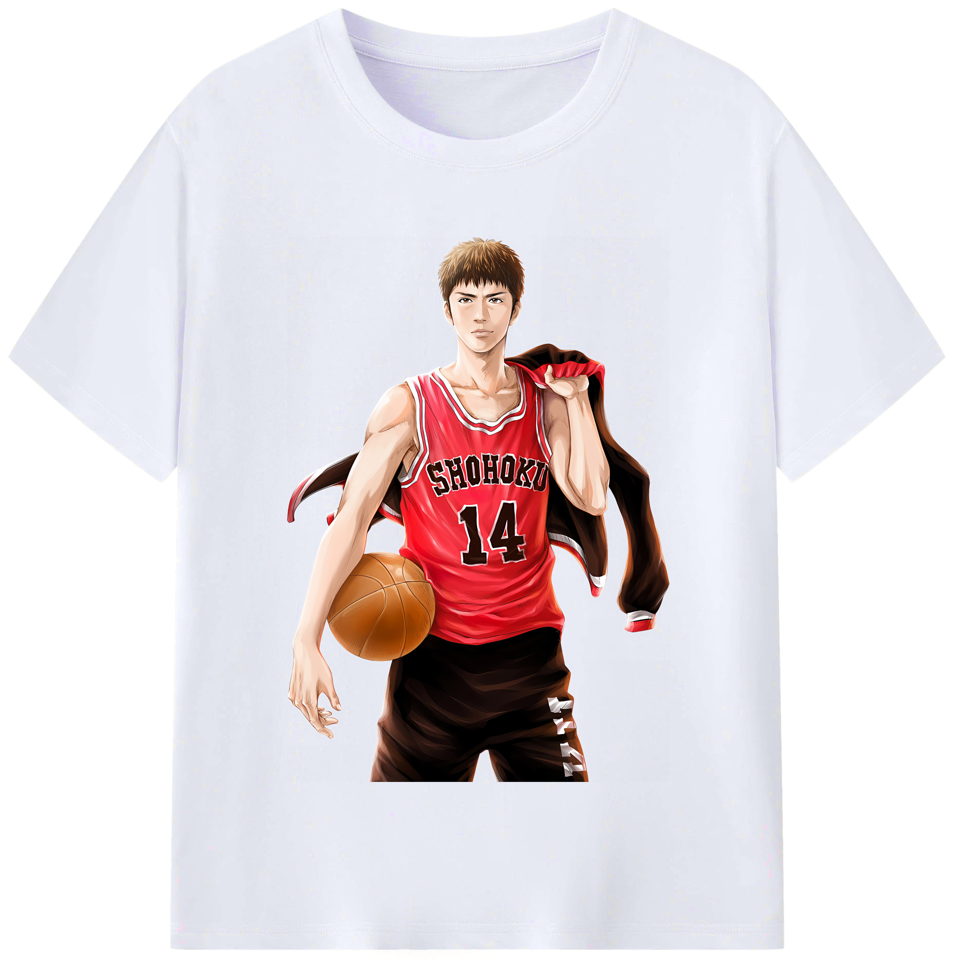 （画像用） SLAM DUNK／スラムダンク レディースカジュアルプリントTシャツ（綿100％）