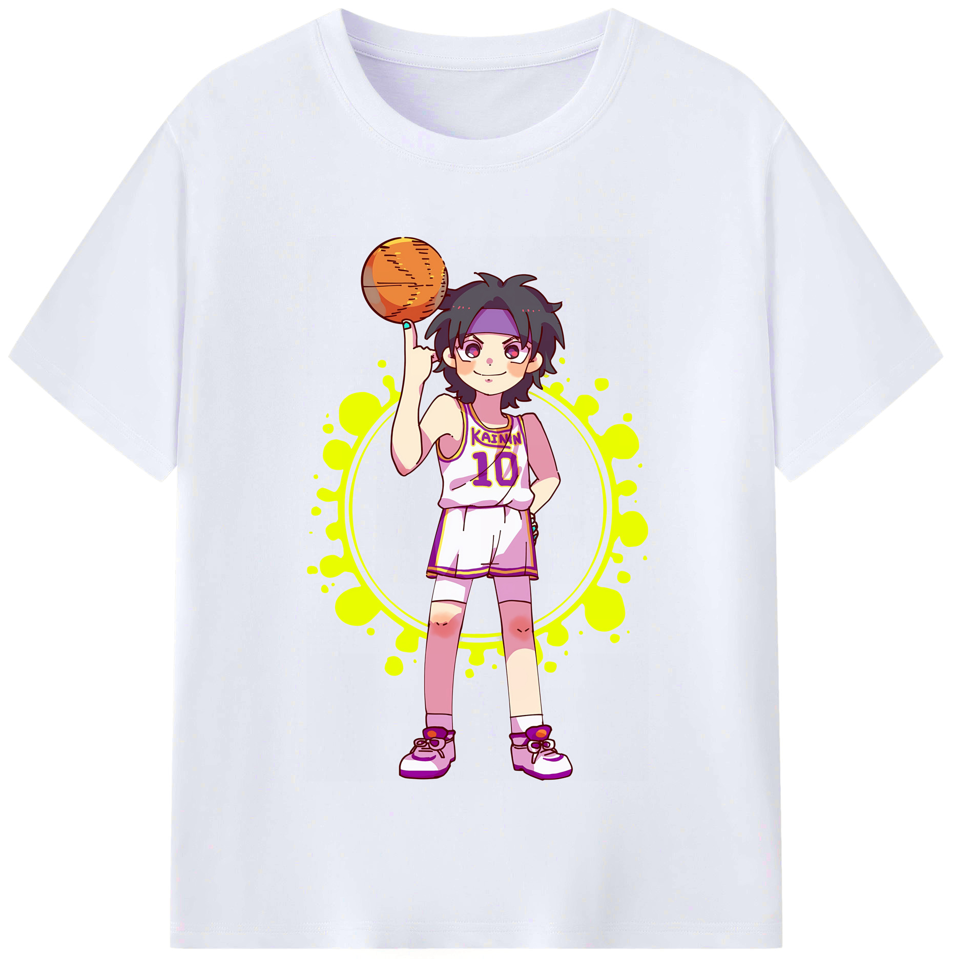 （画像用） SLAM DUNK／スラムダンク レディースカジュアルプリントTシャツ（綿100％）