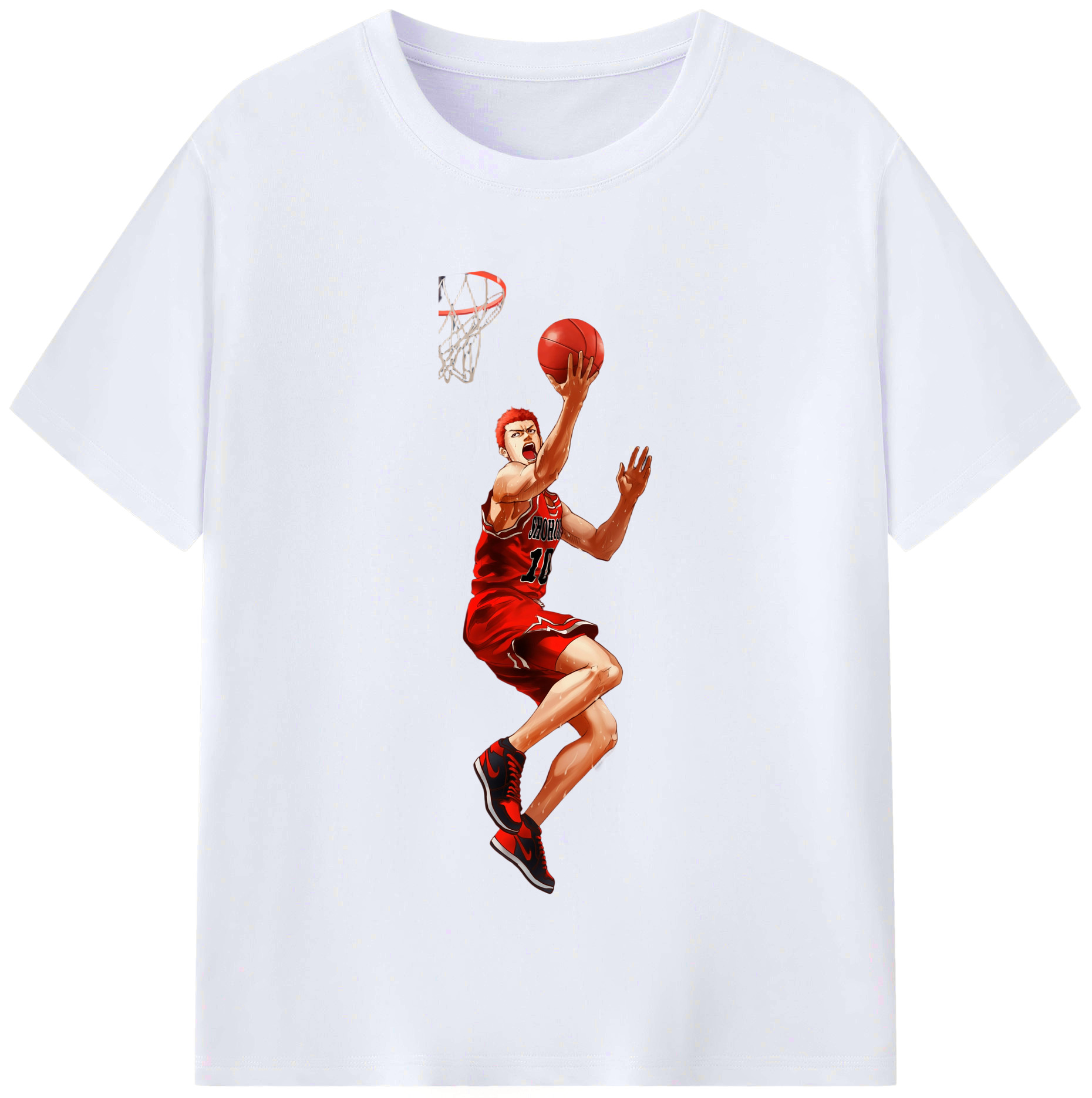 （画像用） SLAM DUNK／スラムダンク レディースカジュアルプリントTシャツ（綿100％）
