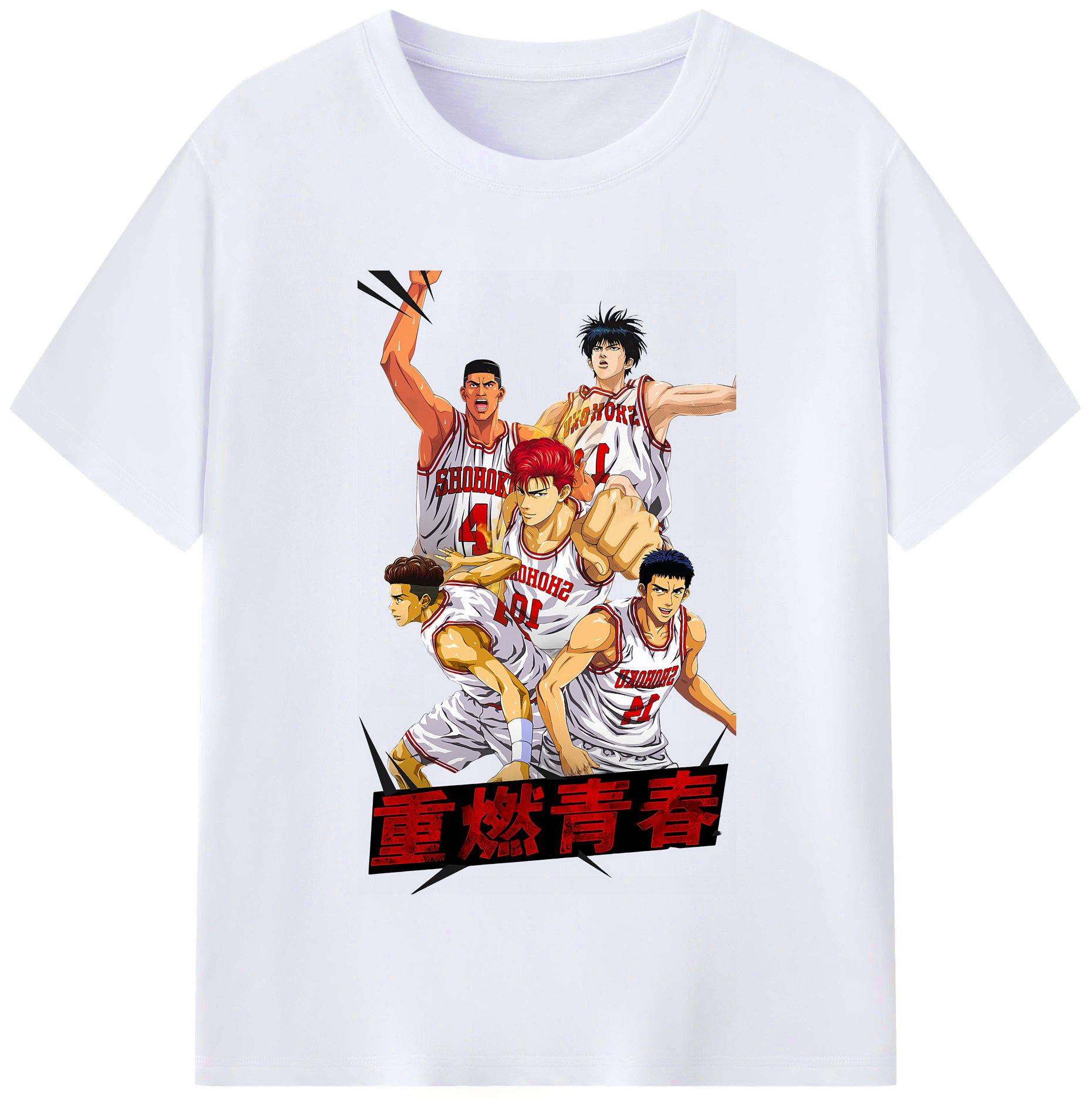 （画像用） SLAM DUNK／スラムダンク レディースカジュアルプリントTシャツ（綿100％）