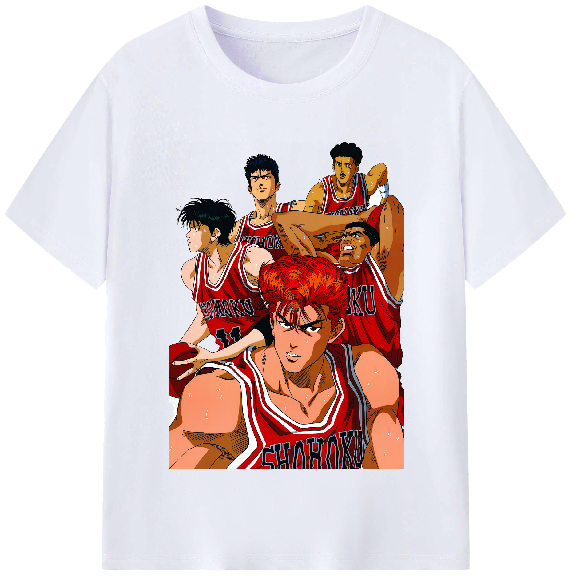 （画像用） SLAM DUNK／スラムダンク レディースカジュアルプリントTシャツ（綿100％）
