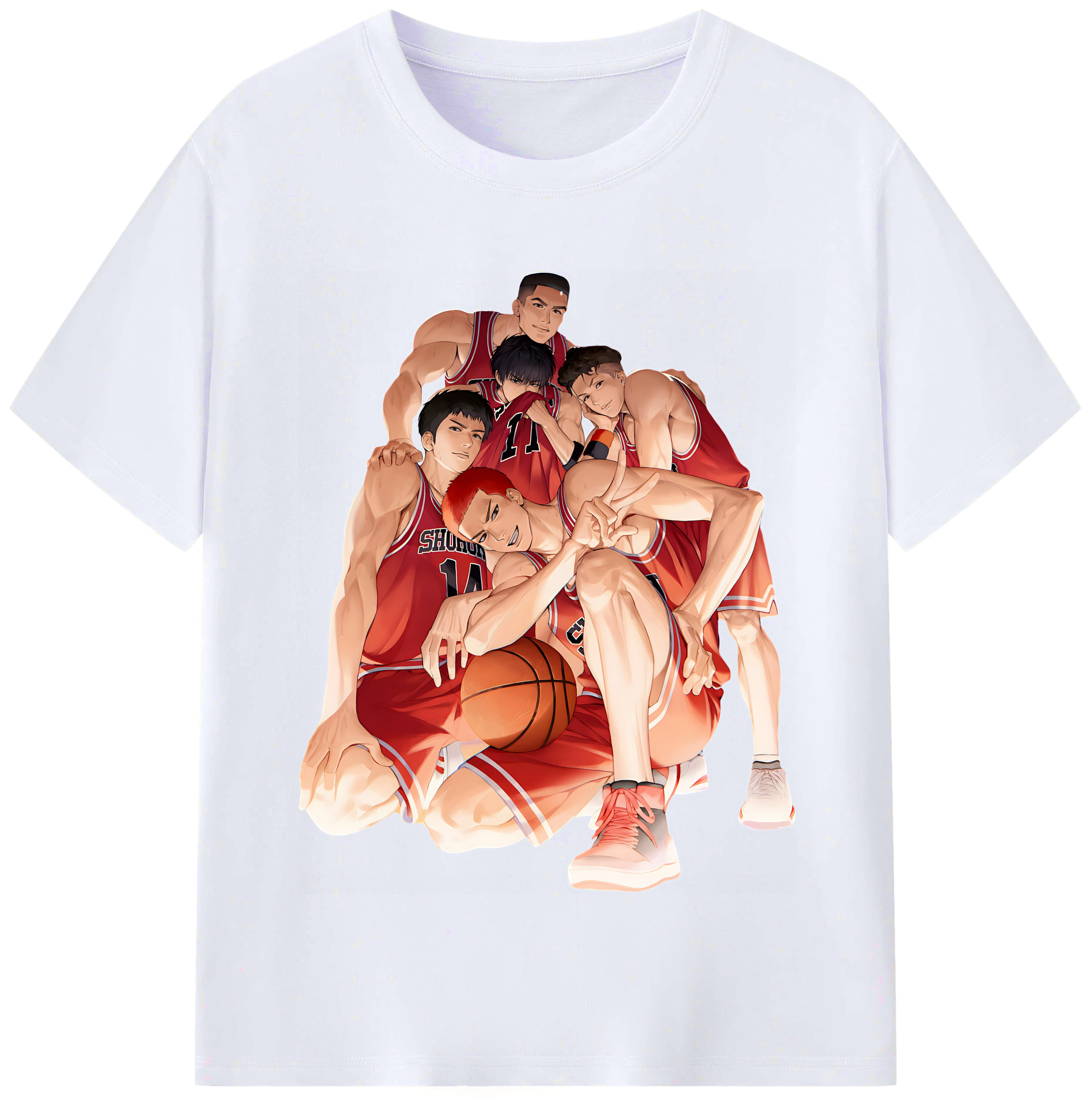 （画像用） SLAM DUNK／スラムダンク レディースカジュアルプリントTシャツ（綿100％）