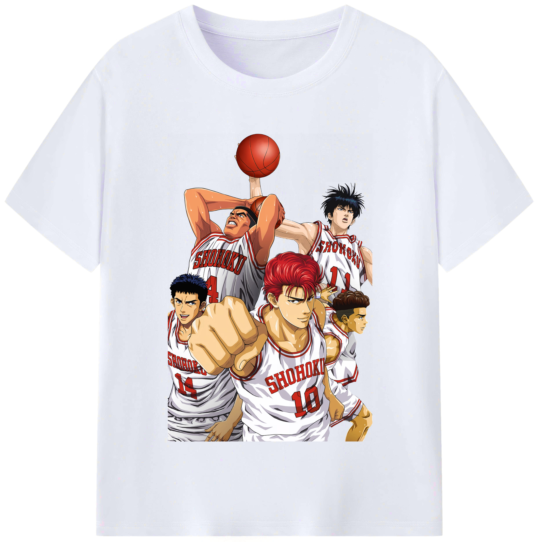 （画像用） SLAM DUNK／スラムダンク レディースカジュアルプリントTシャツ（綿100％）