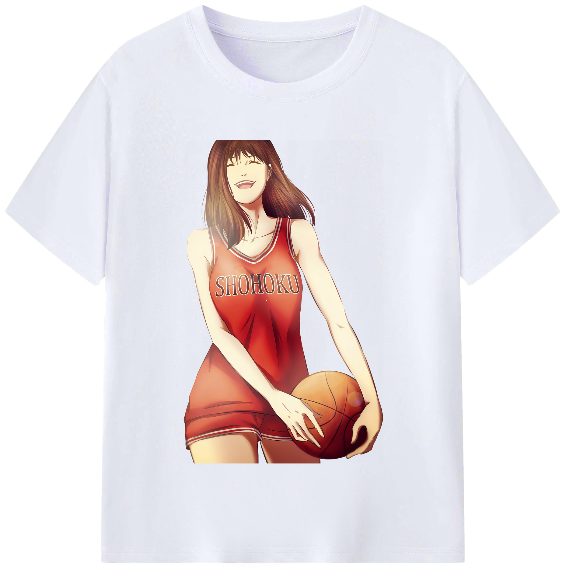 （画像用） SLAM DUNK／スラムダンク レディースカジュアルプリントTシャツ（綿100％）