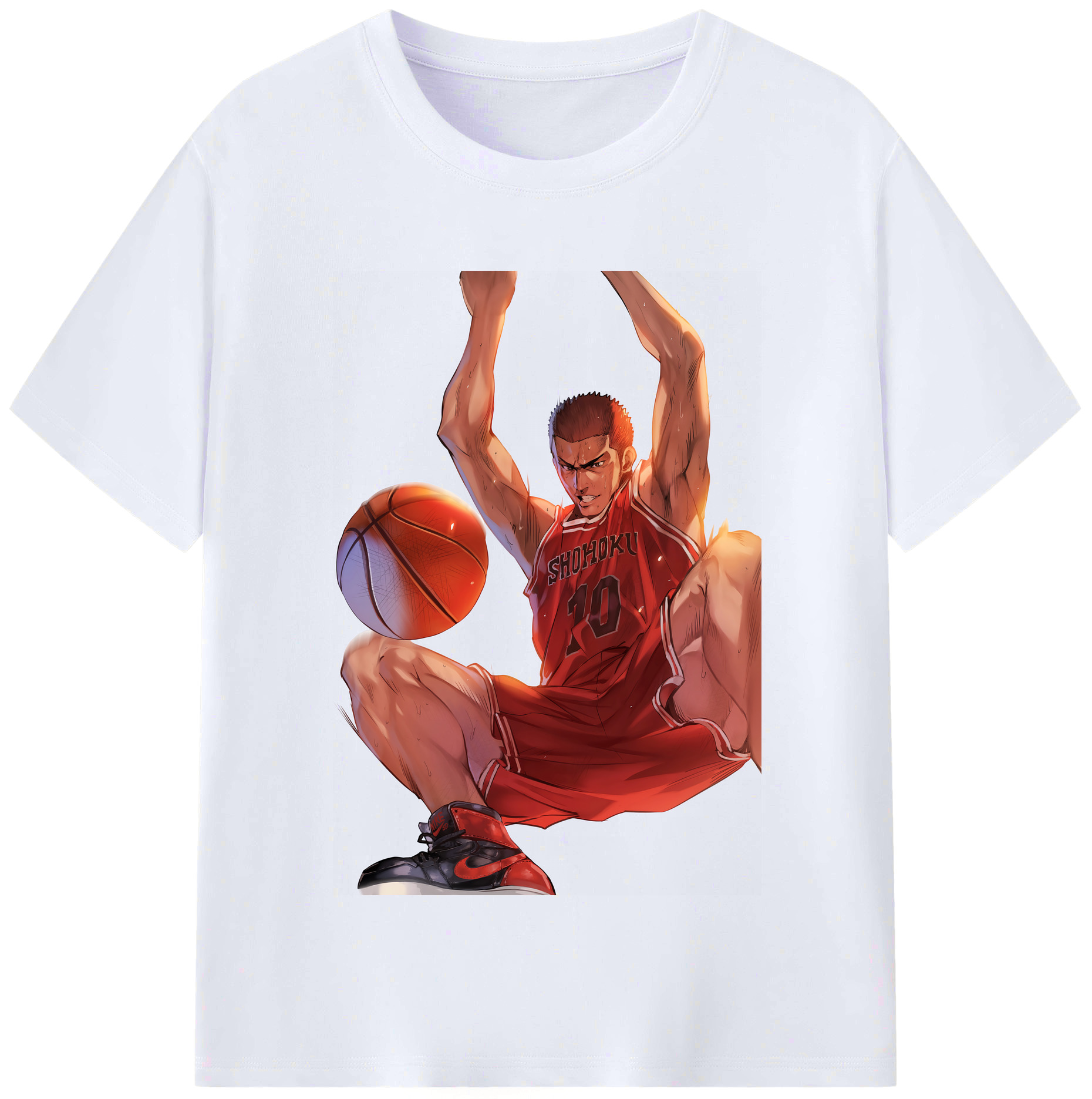 （画像用） SLAM DUNK／スラムダンク レディースカジュアルプリントTシャツ（綿100％）