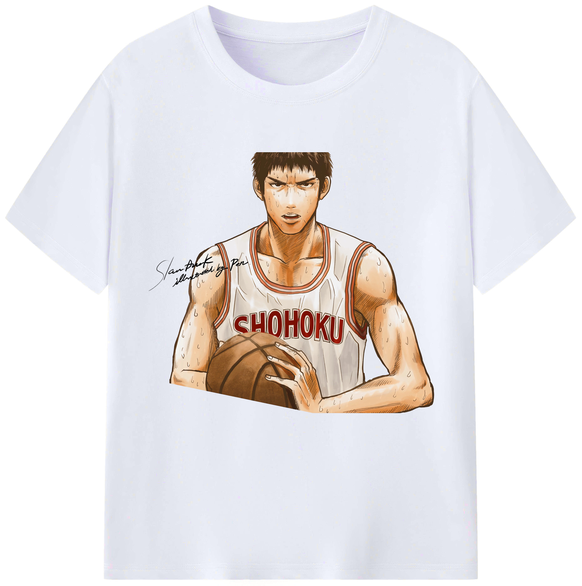 （画像用） SLAM DUNK／スラムダンク レディースカジュアルプリントTシャツ（綿100％）