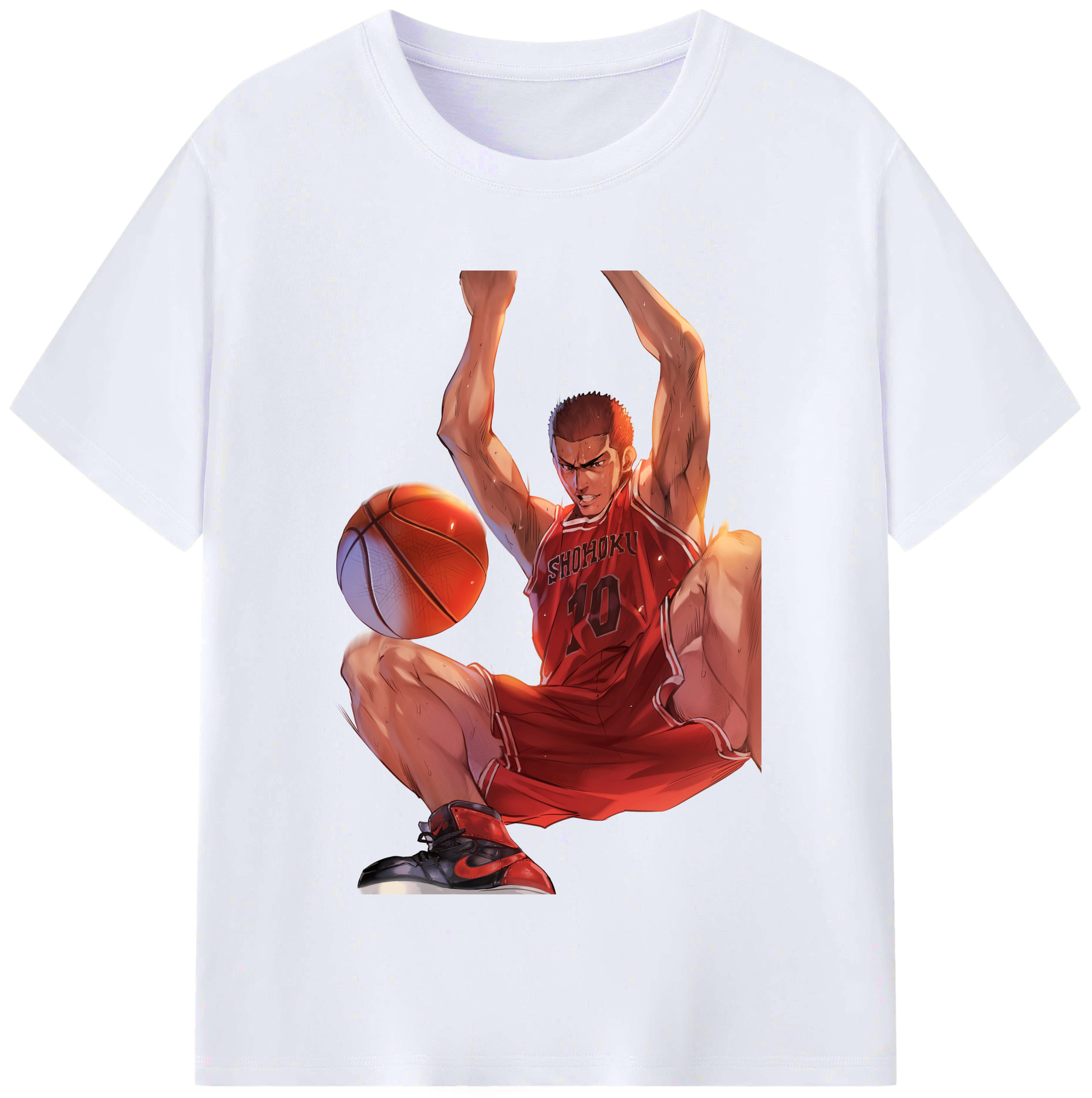 （画像用） SLAM DUNK／スラムダンク レディースカジュアルプリントTシャツ（綿100％）