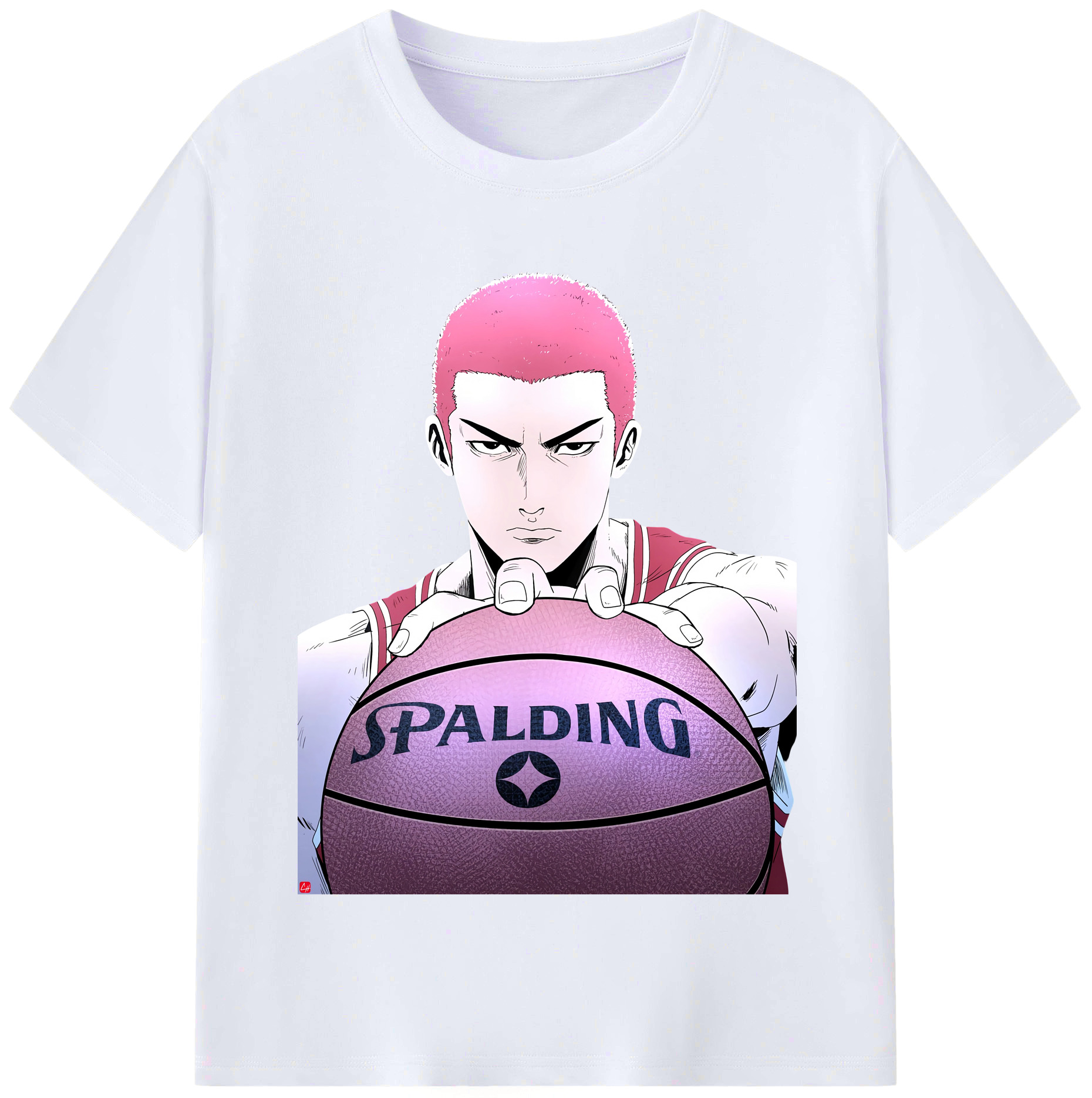 （画像用） SLAM DUNK／スラムダンク レディースカジュアルプリントTシャツ（綿100％）