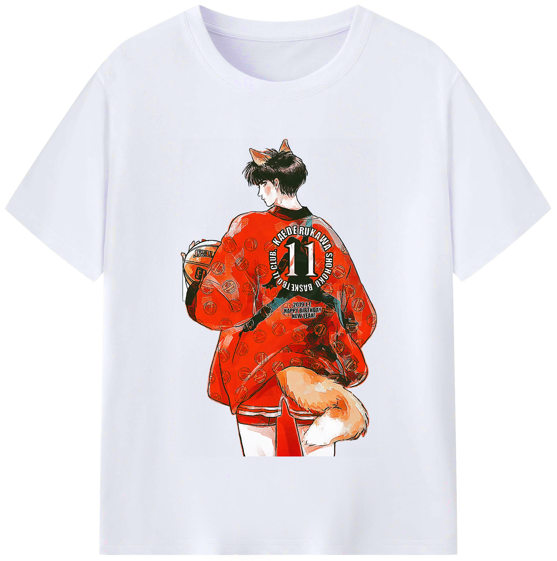 （画像用） SLAM DUNK／スラムダンク レディースカジュアルプリントTシャツ（綿100％）
