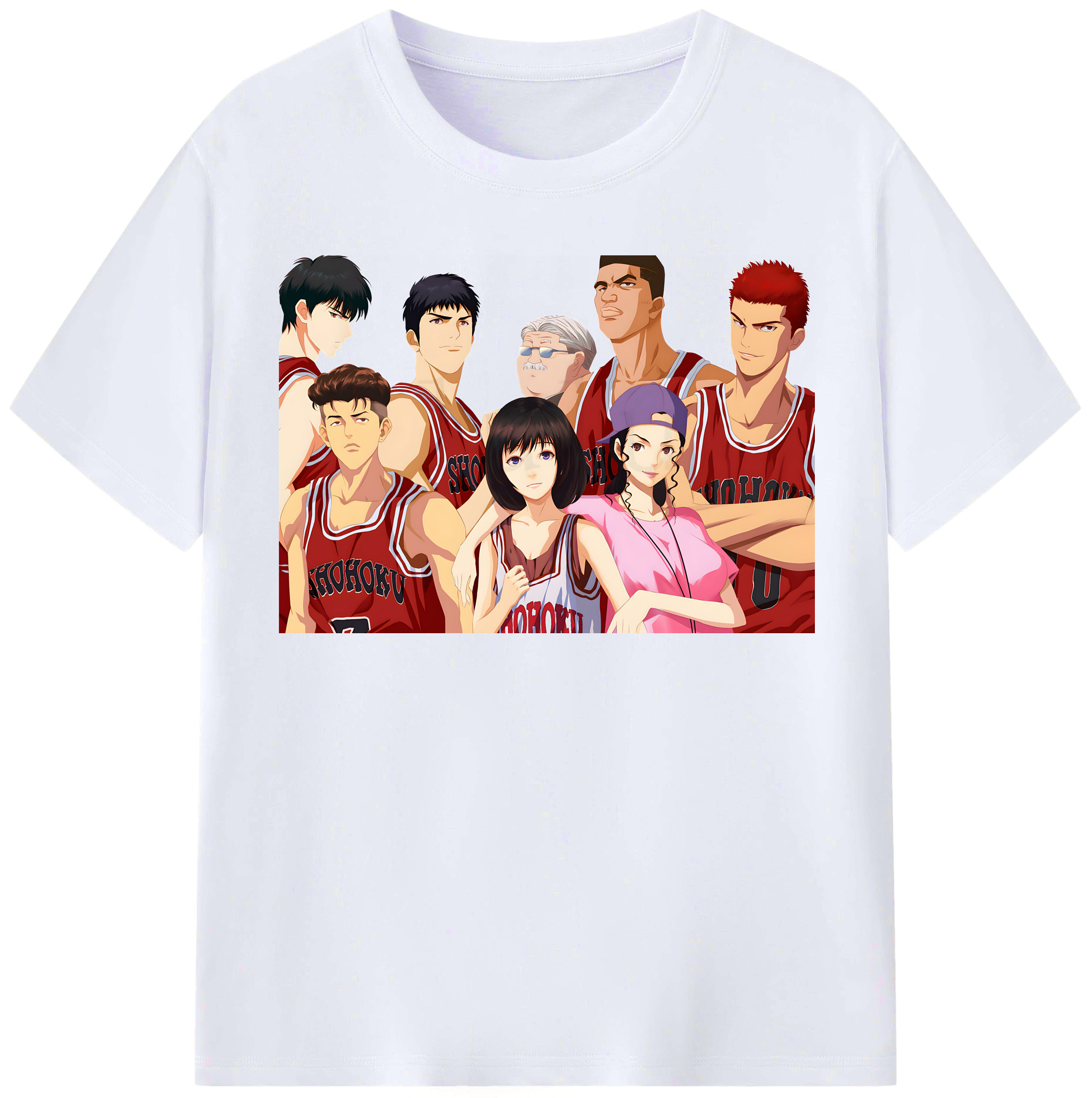 （画像用） SLAM DUNK／スラムダンク レディースカジュアルプリントTシャツ（綿100％）