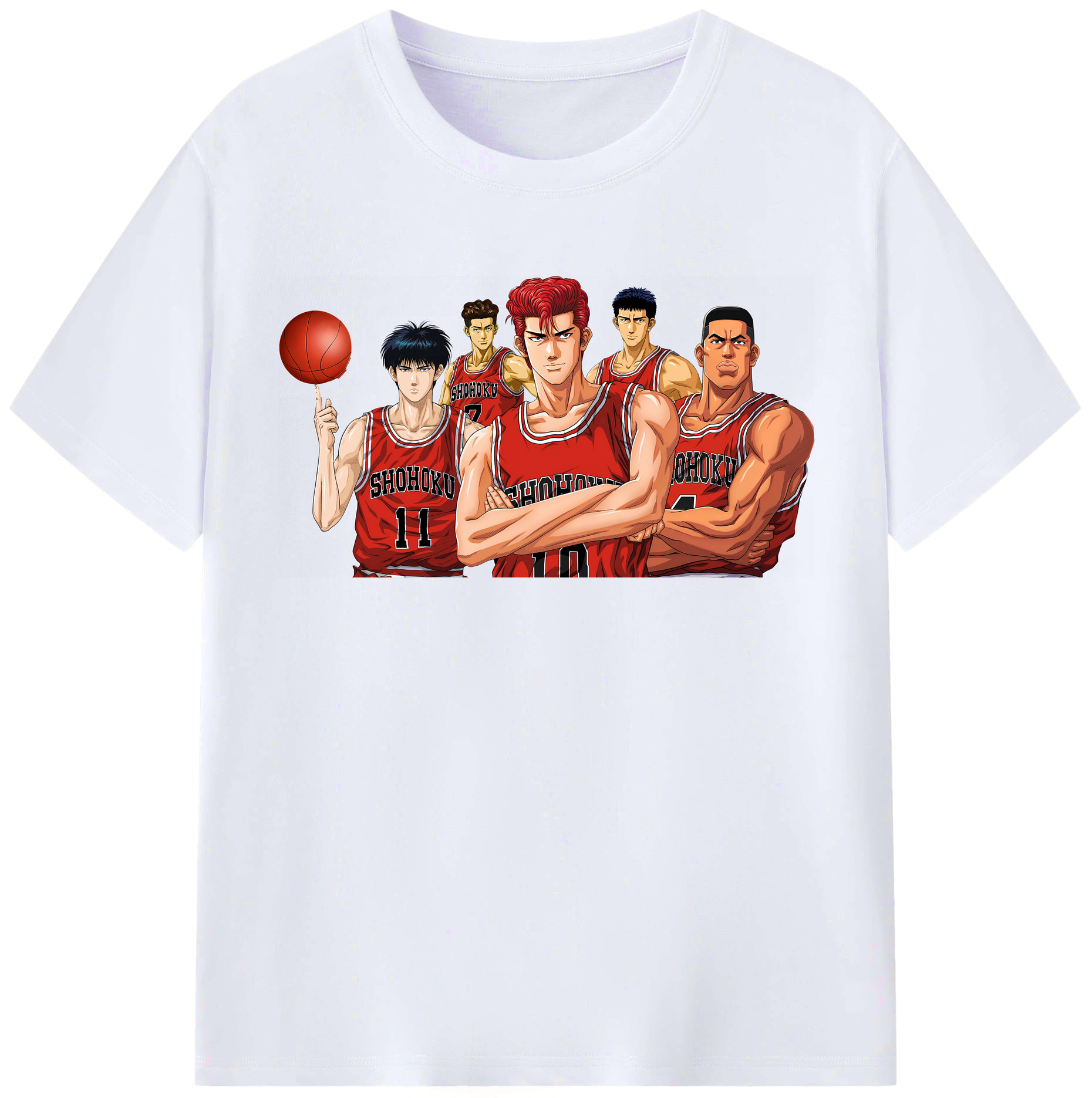 （画像用） SLAM DUNK／スラムダンク レディースカジュアルプリントTシャツ（綿100％）