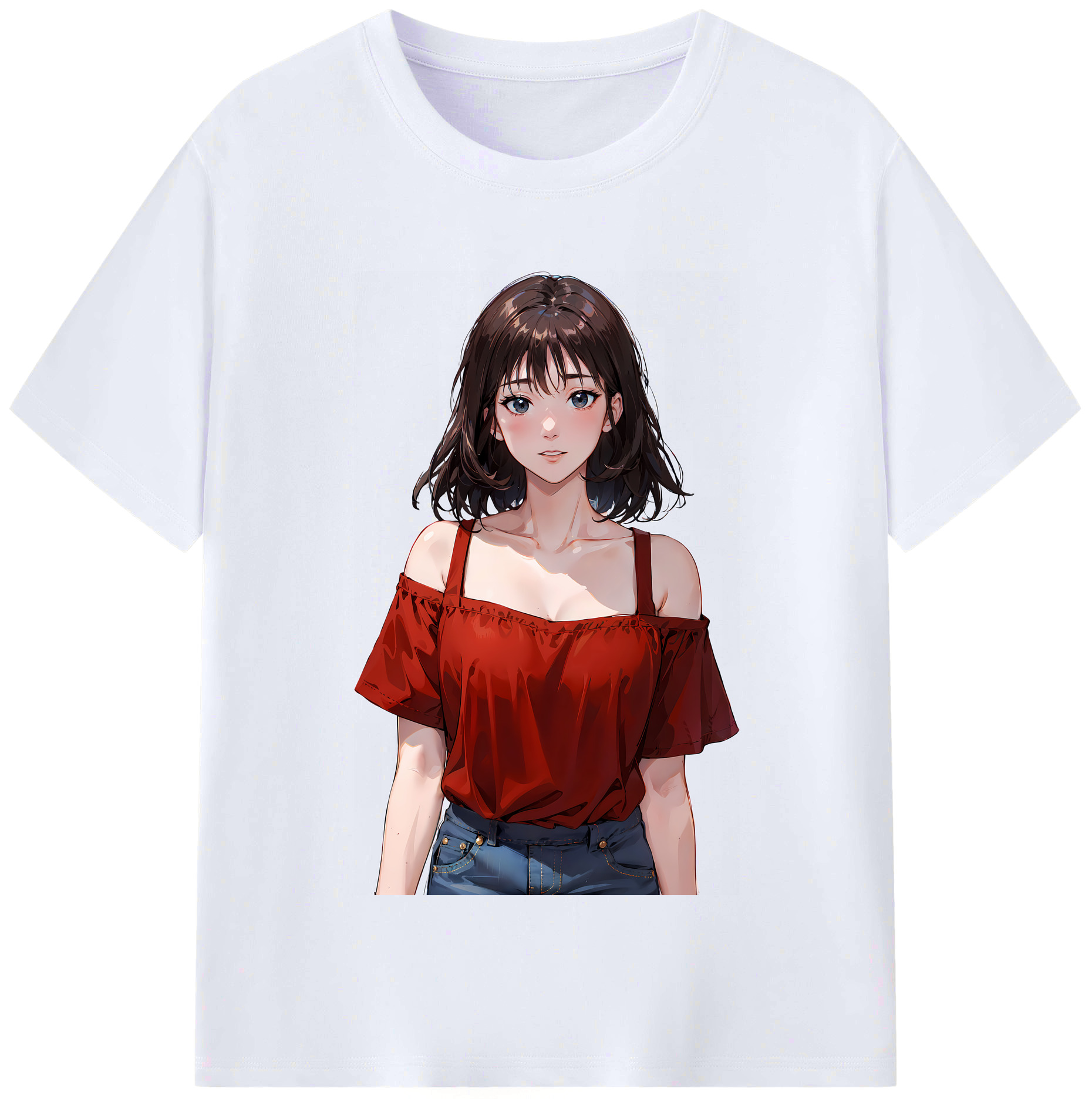 （画像用） SLAM DUNK／スラムダンク レディースカジュアルプリントTシャツ（綿100％）
