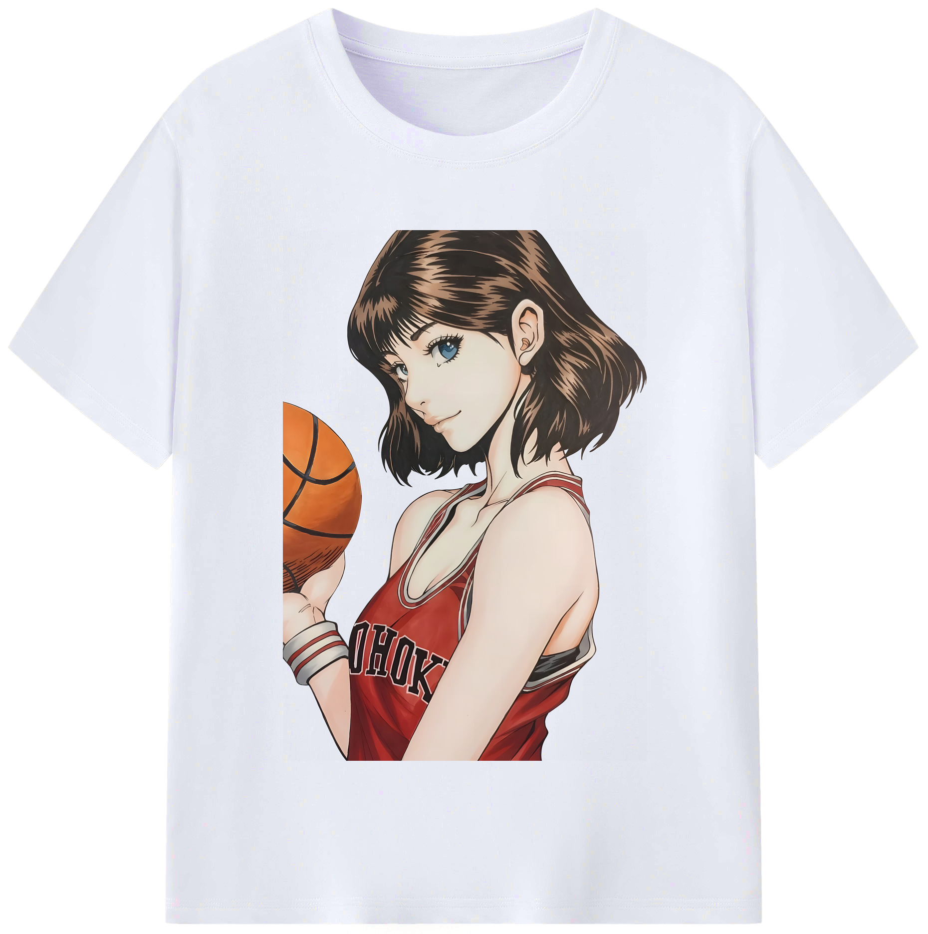 （画像用） SLAM DUNK／スラムダンク レディースカジュアルプリントTシャツ（綿100％）