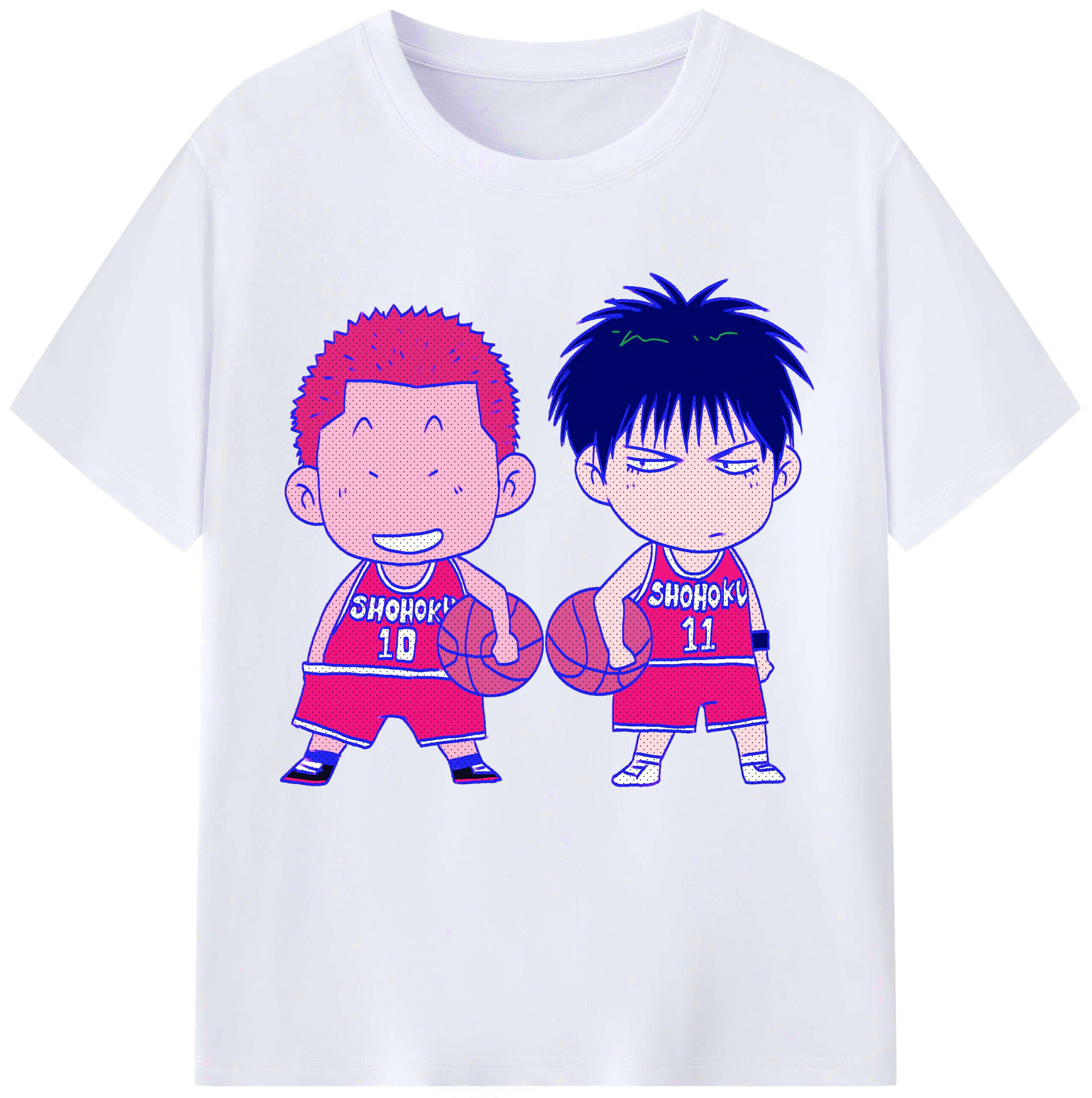 （画像用） SLAM DUNK／スラムダンク レディースカジュアルプリントTシャツ（綿100％）