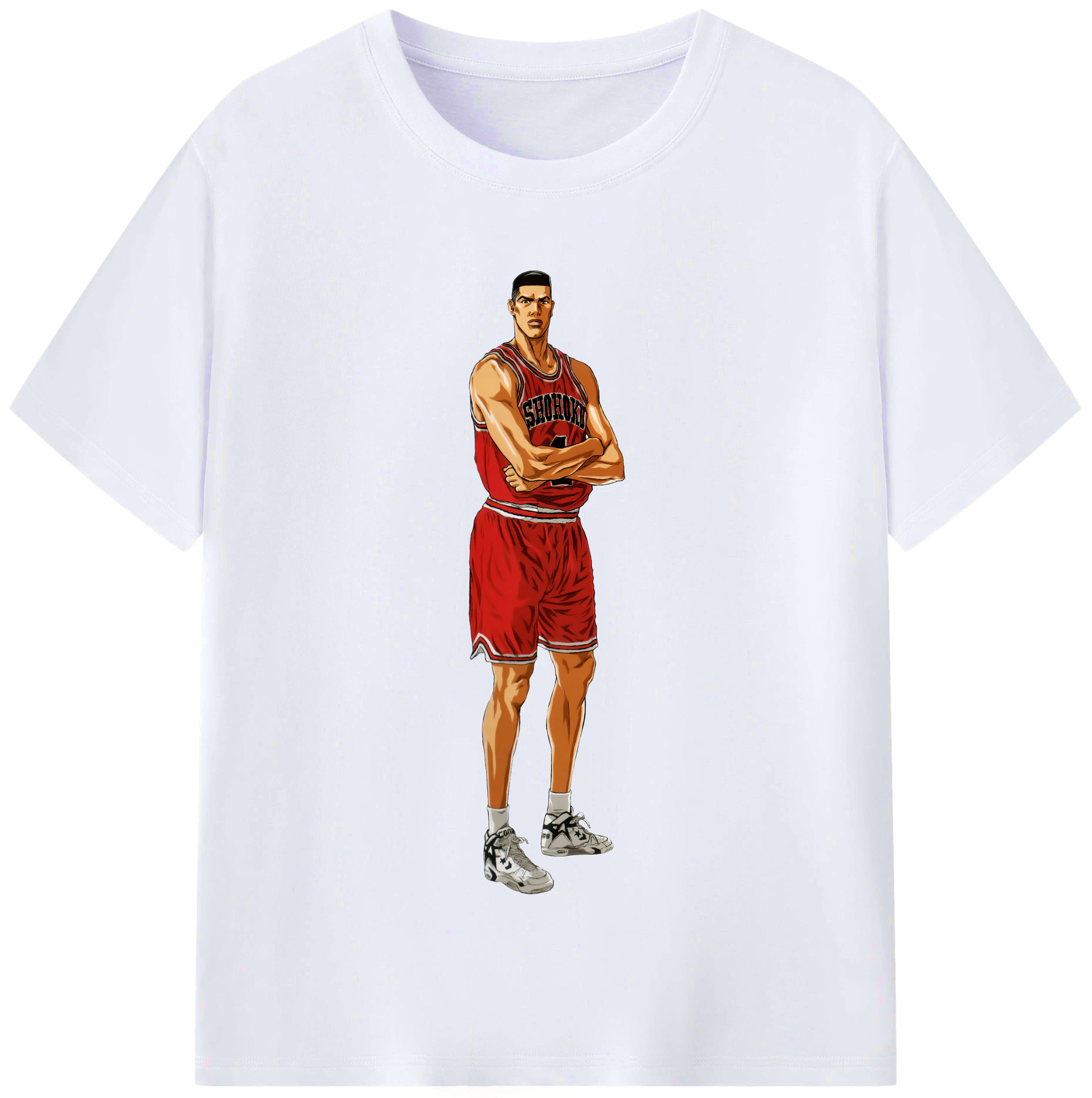 （画像用） SLAM DUNK／スラムダンク レディースカジュアルプリントTシャツ（綿100％）