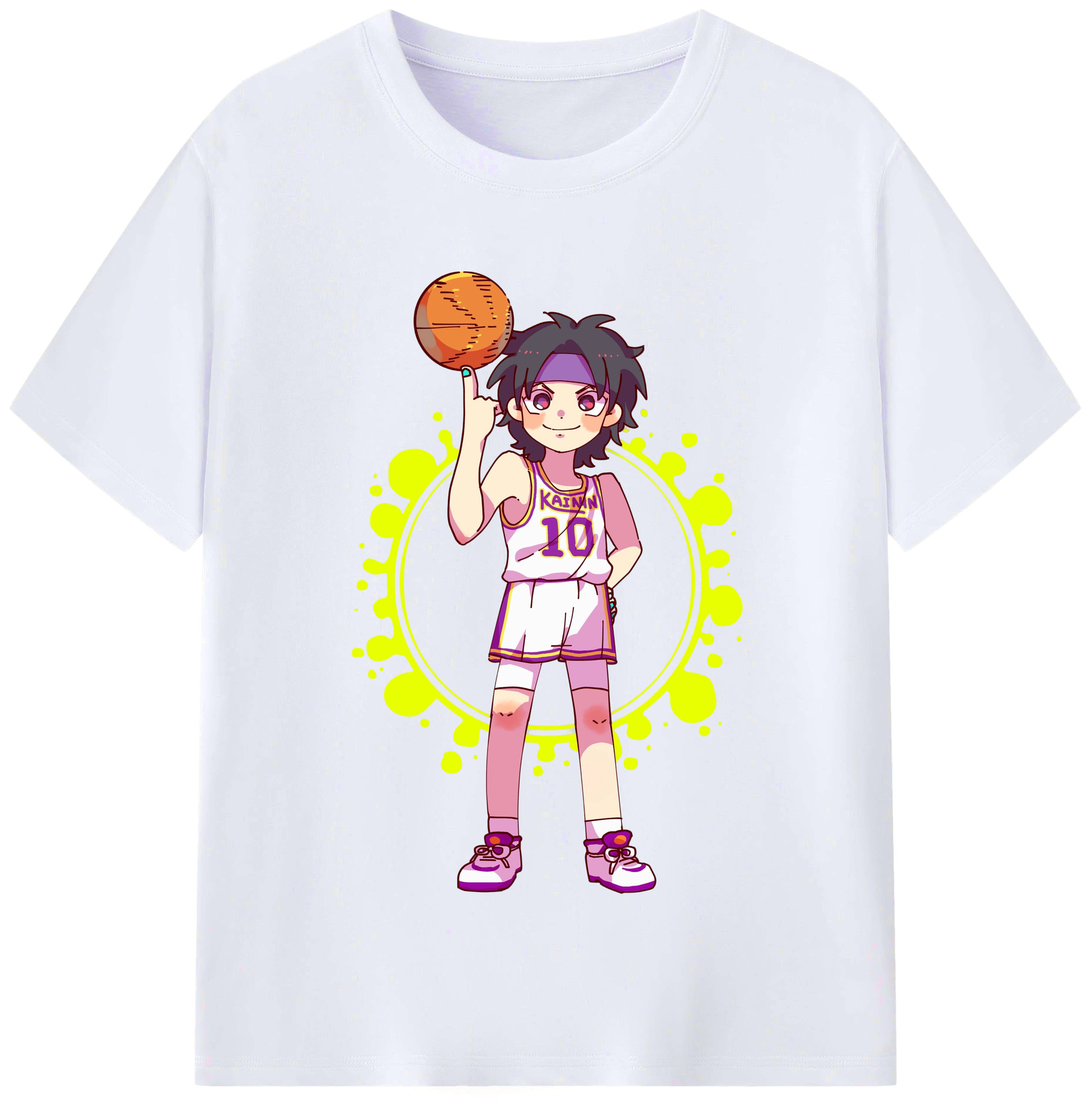 （画像用） SLAM DUNK／スラムダンク レディースカジュアルプリントTシャツ（綿100％）