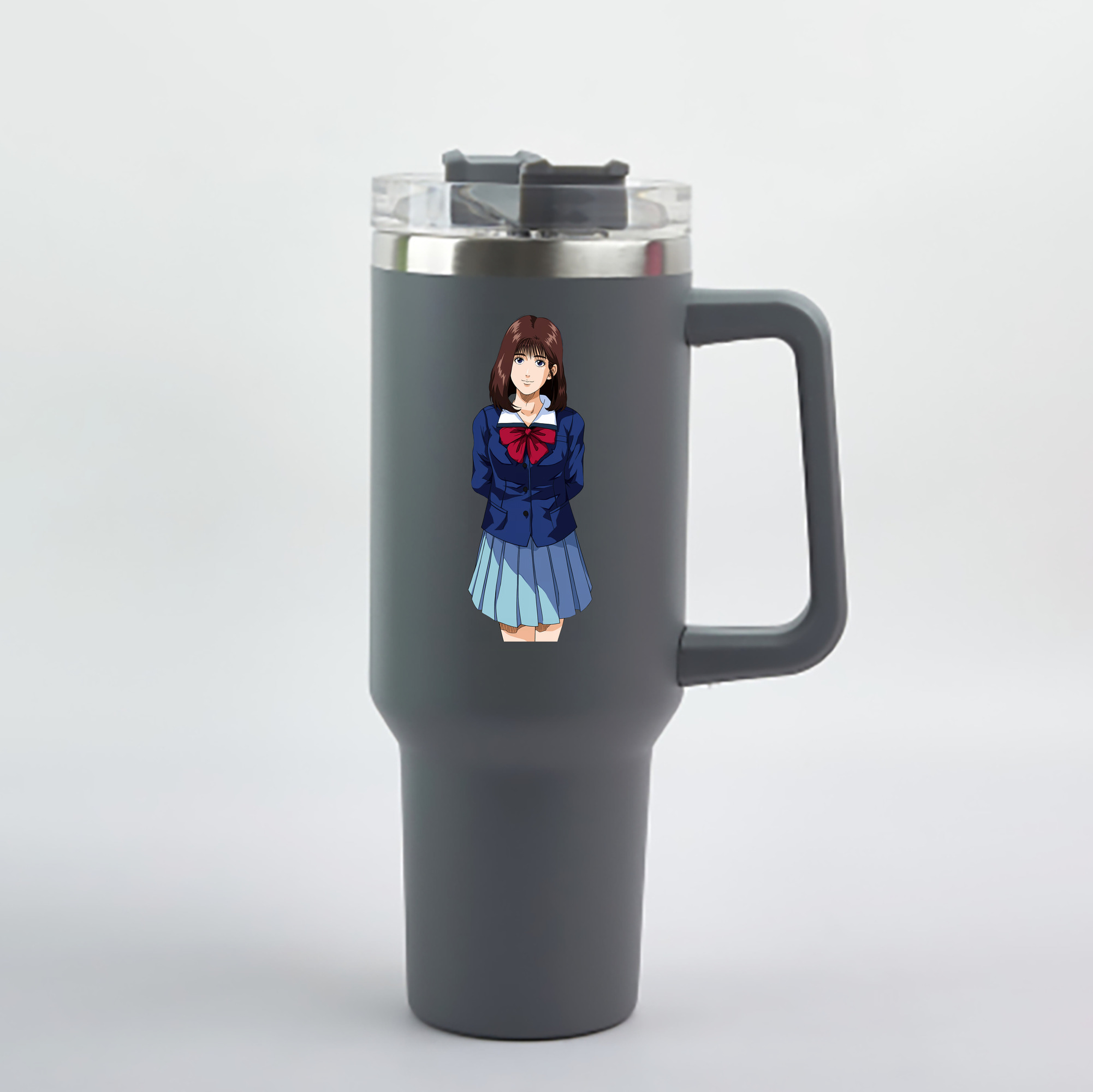 （画像用） SLAM DUNK／スラムダンク 1200mL車用タンブラー - クリスタルステッカー（プラスチックストロー付き）