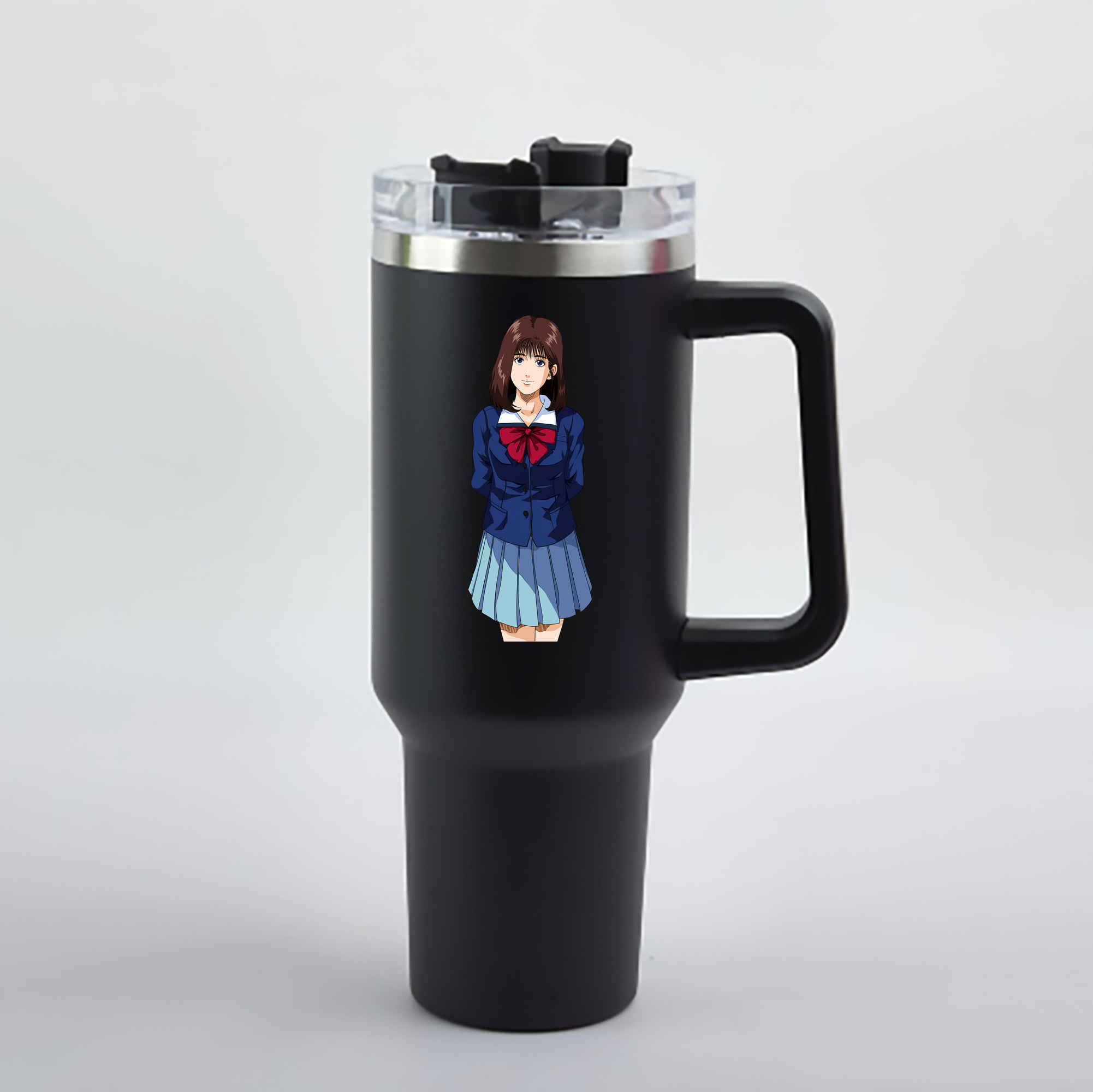 （画像用） SLAM DUNK／スラムダンク 1200mL車用タンブラー - クリスタルステッカー（プラスチックストロー付き）