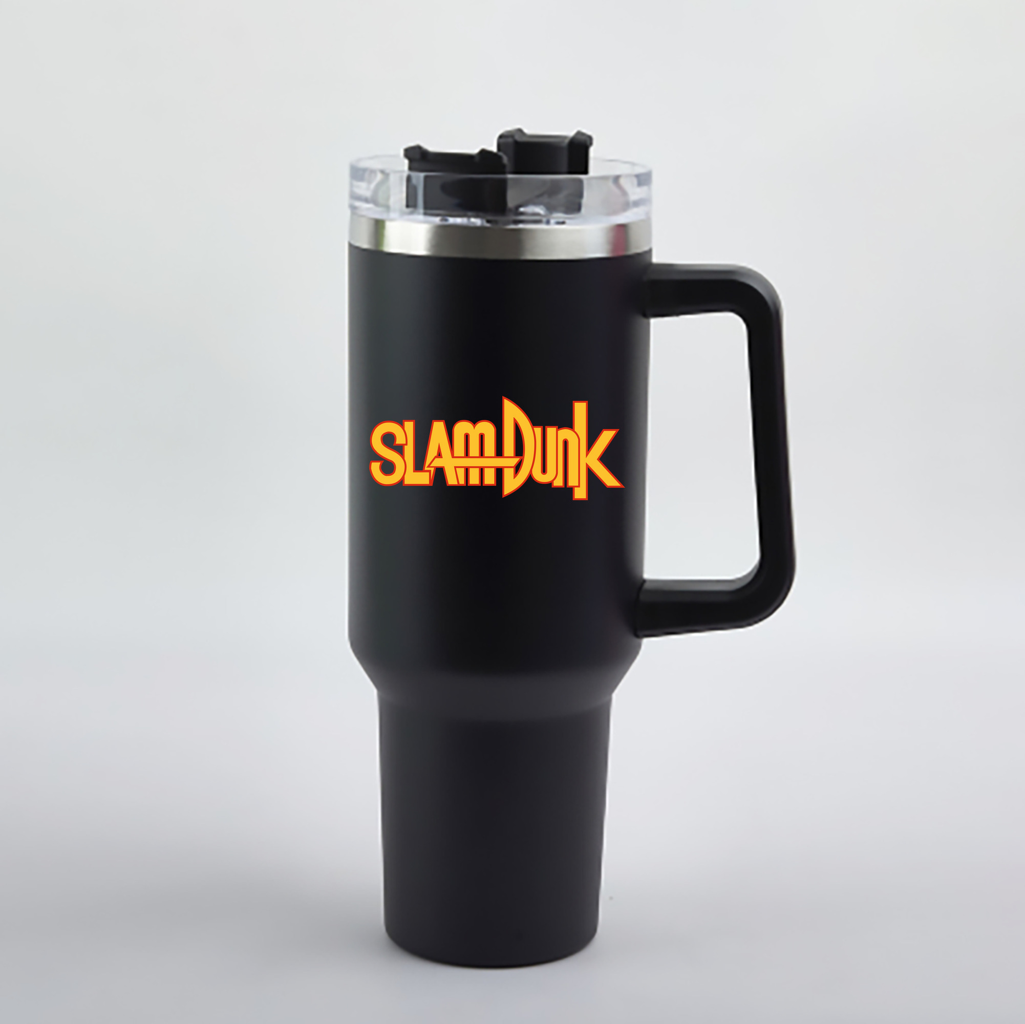 （画像用） SLAM DUNK／スラムダンク 1200mL車用タンブラー - クリスタルステッカー（プラスチックストロー付き）