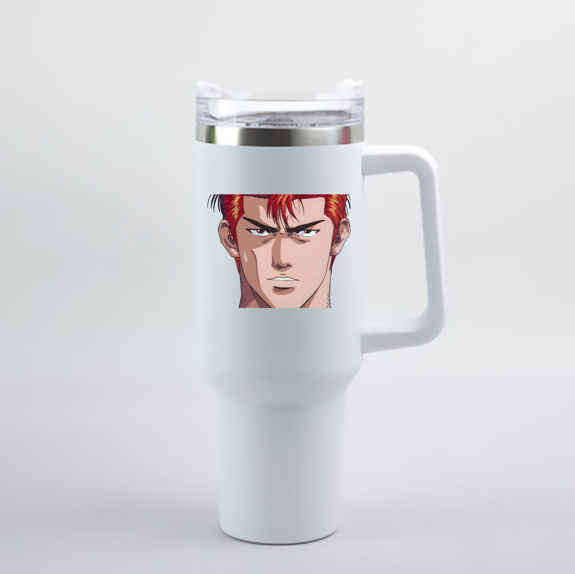 （画像用） SLAM DUNK／スラムダンク 1200mL車用タンブラー - クリスタルステッカー（プラスチックストロー付き）
