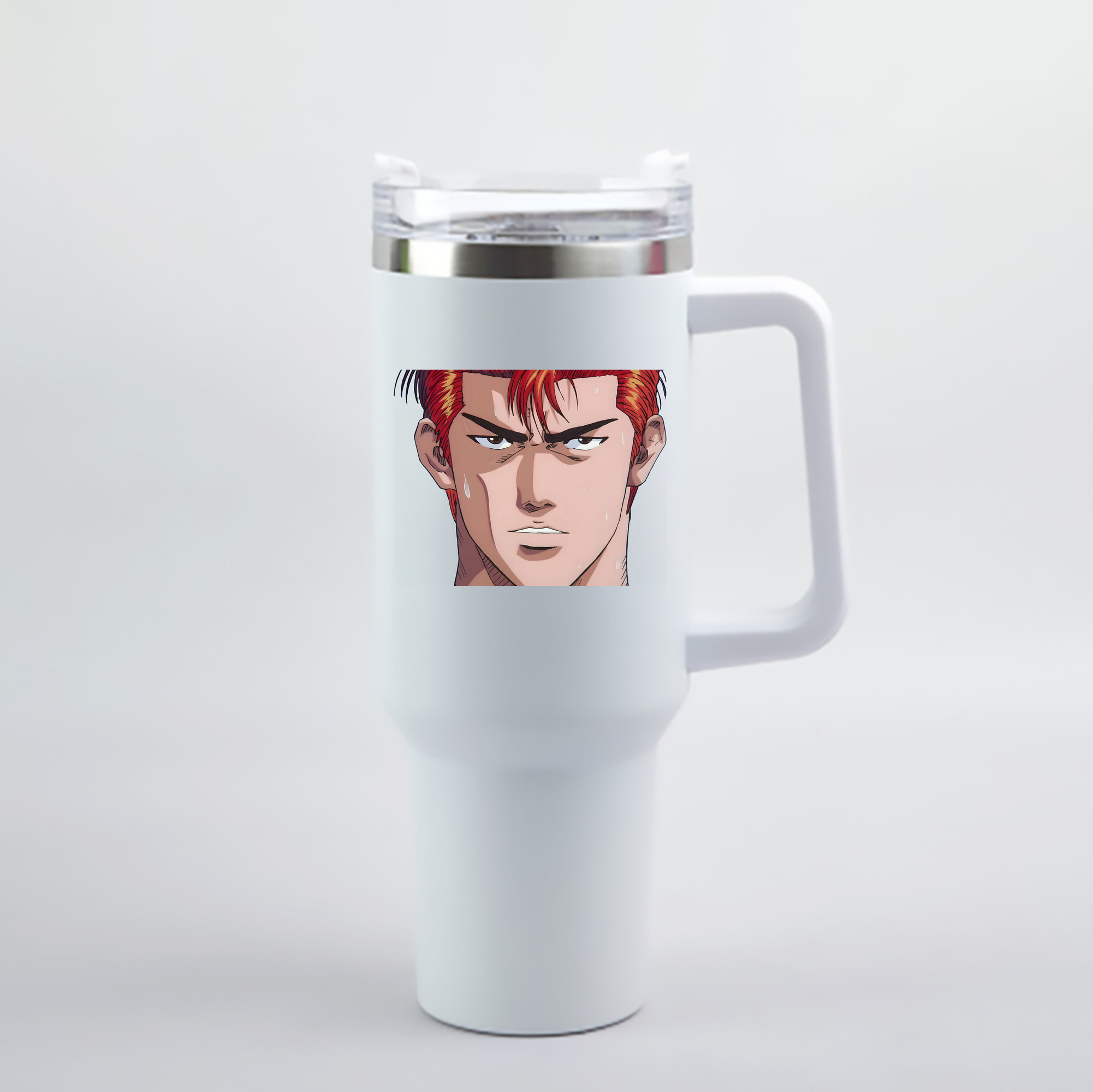 （画像用） SLAM DUNK／スラムダンク 1200mL車用タンブラー - クリスタルステッカー（プラスチックストロー付き）