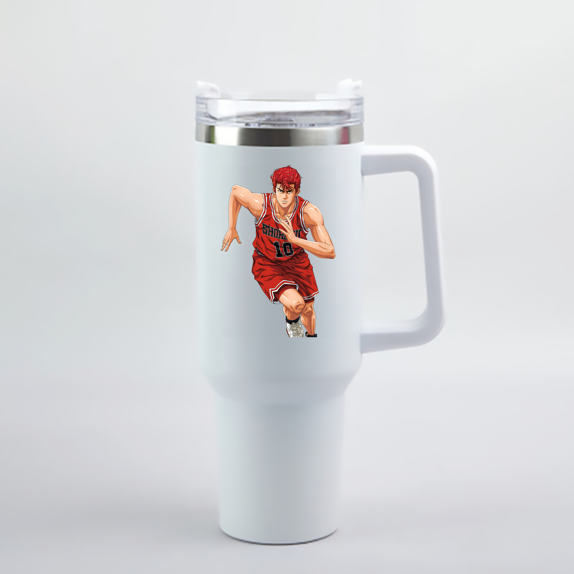 （画像用） SLAM DUNK／スラムダンク 1200mL車用タンブラー - クリスタルステッカー（プラスチックストロー付き）