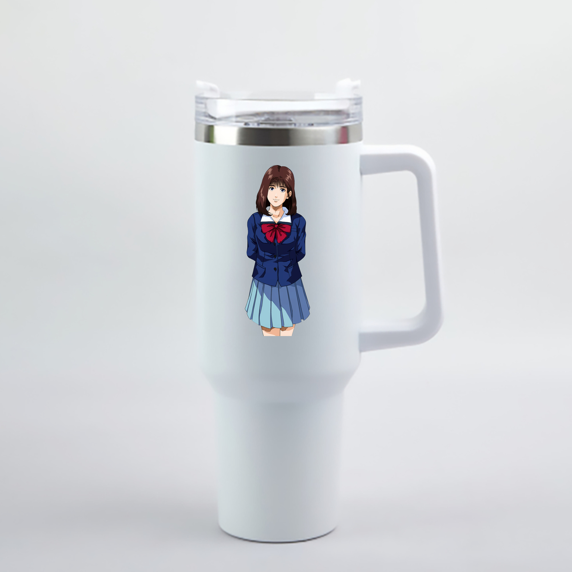（画像用） SLAM DUNK／スラムダンク 1200mL車用タンブラー - クリスタルステッカー（プラスチックストロー付き）