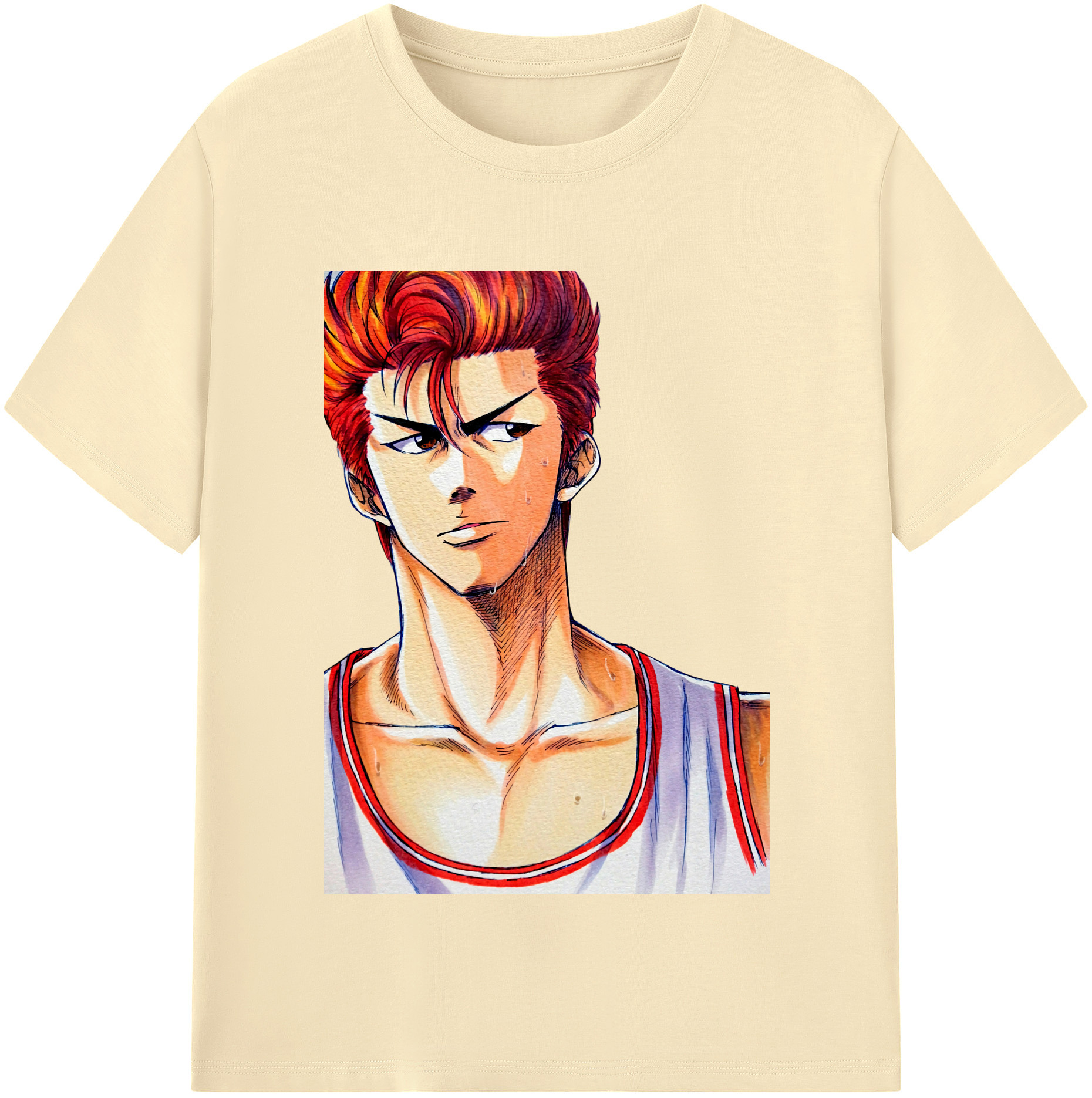 SLAM DUNK／スラムダンク 綿100％半袖Tシャツ（フロントプリント）