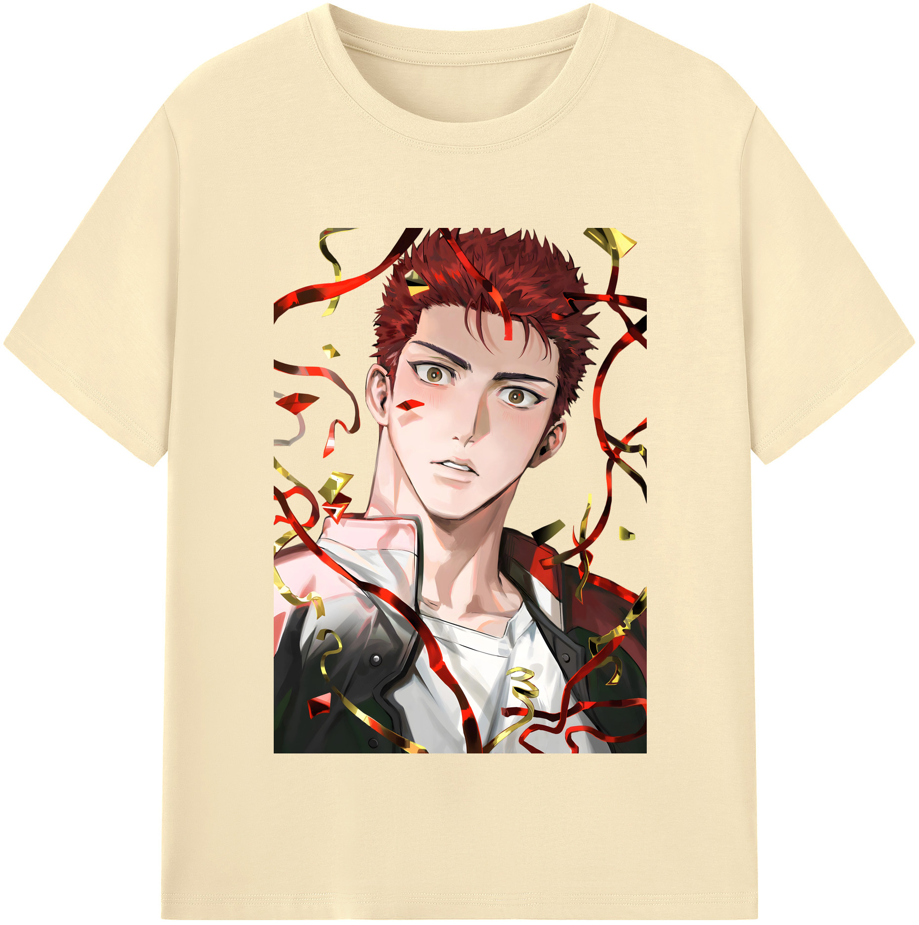 SLAM DUNK／スラムダンク 綿100％半袖Tシャツ（フロントプリント）