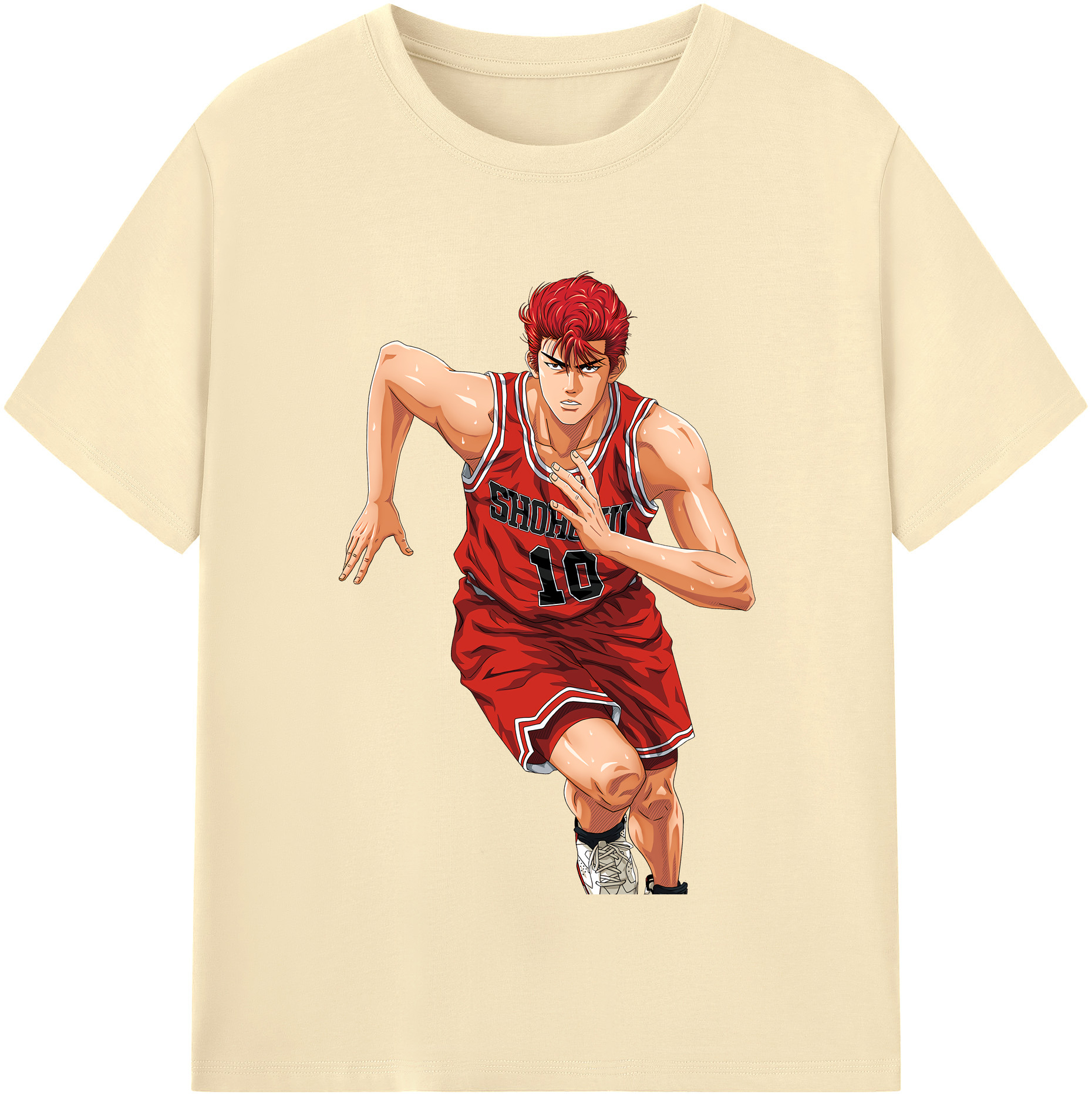 SLAM DUNK／スラムダンク 綿100％半袖Tシャツ（フロントプリント）