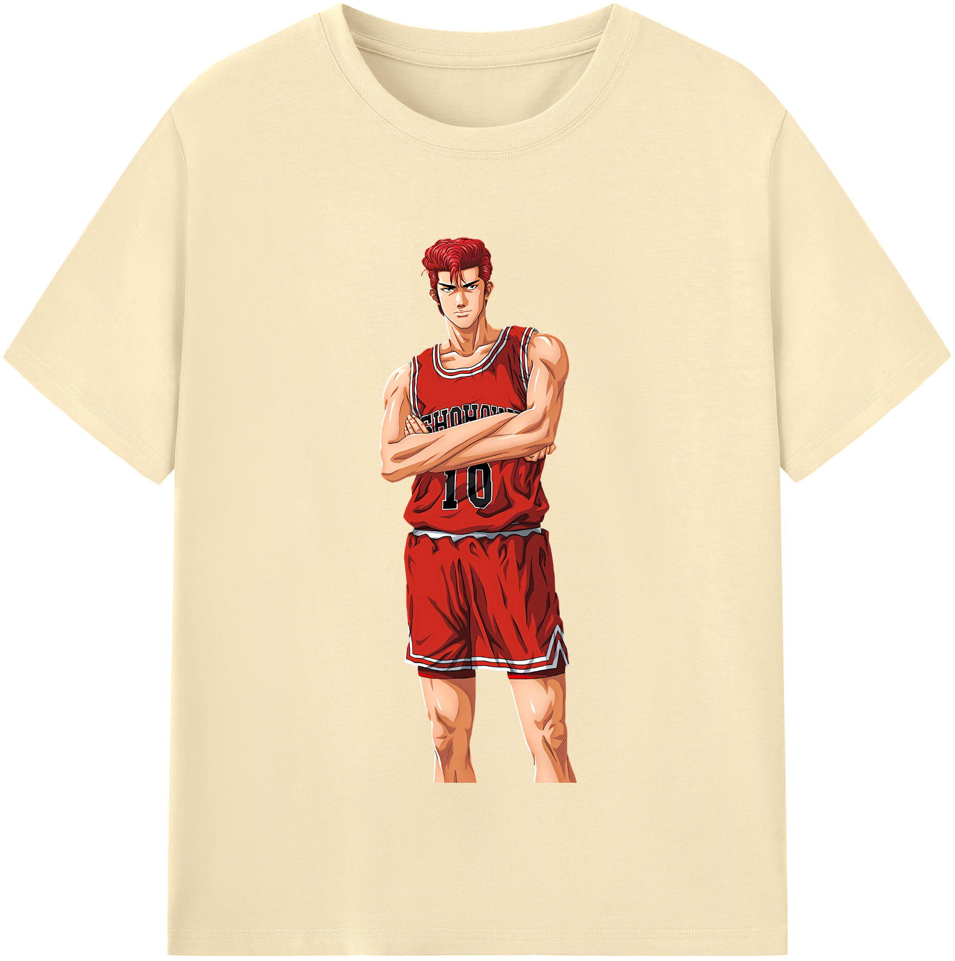 SLAM DUNK／スラムダンク 綿100％半袖Tシャツ（フロントプリント）