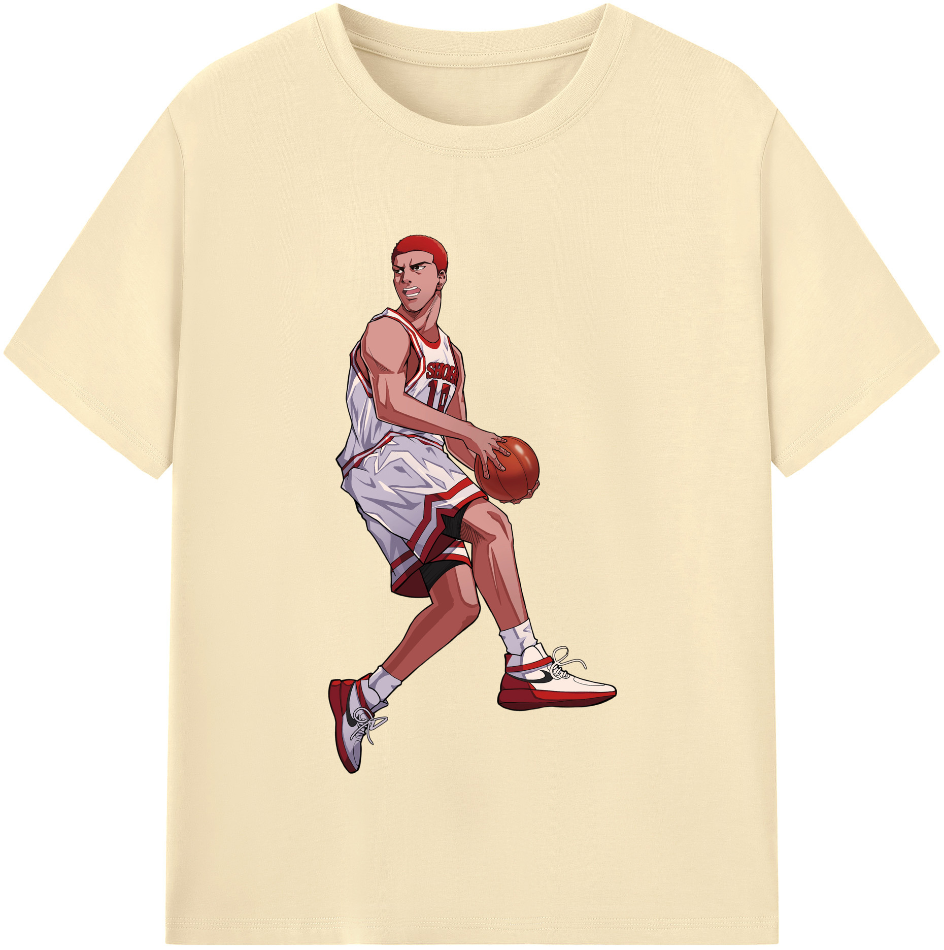 SLAM DUNK／スラムダンク 綿100％半袖Tシャツ（フロントプリント）