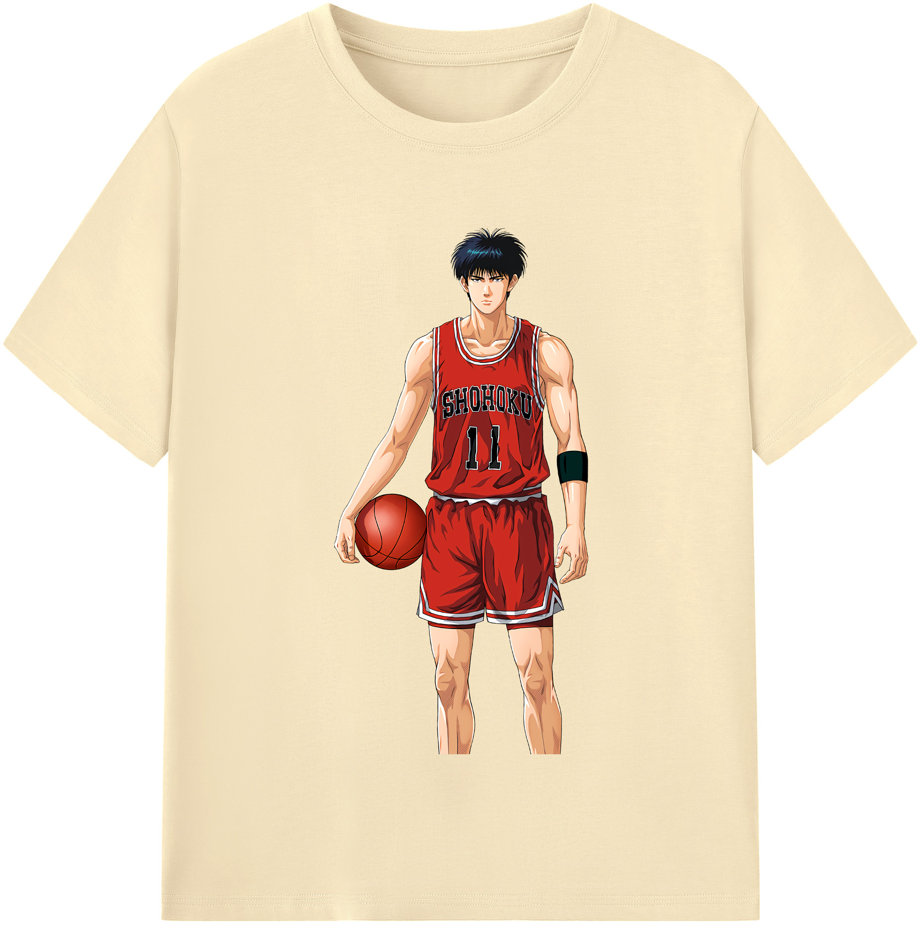 SLAM DUNK／スラムダンク 綿100％半袖Tシャツ（フロントプリント）