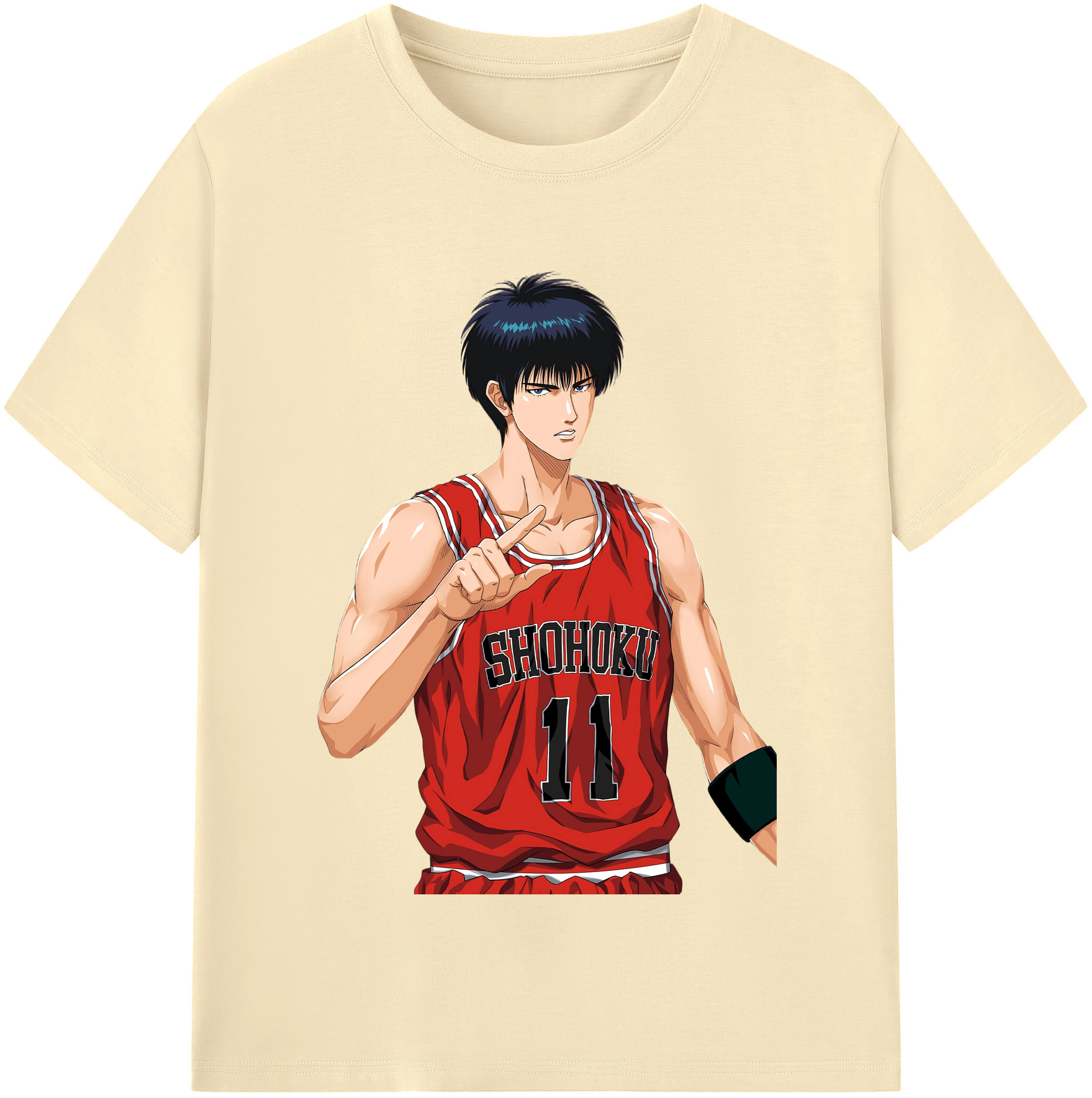 SLAM DUNK／スラムダンク 綿100％半袖Tシャツ（フロントプリント）