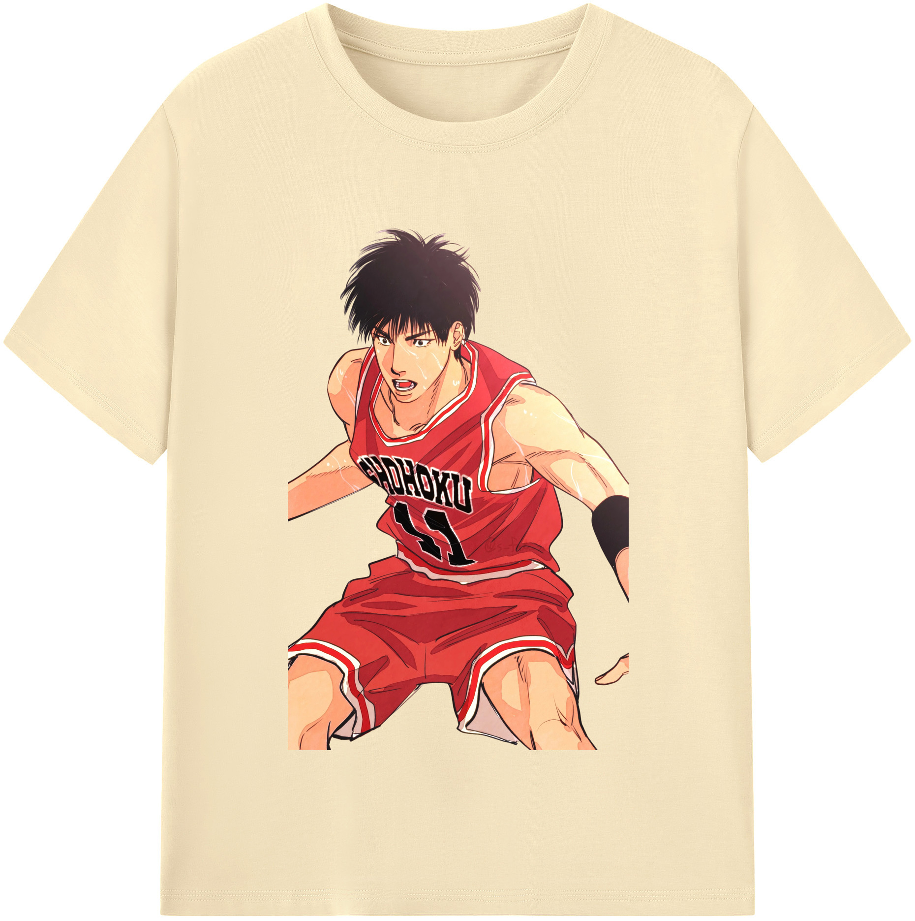 SLAM DUNK／スラムダンク 綿100％半袖Tシャツ（フロントプリント）
