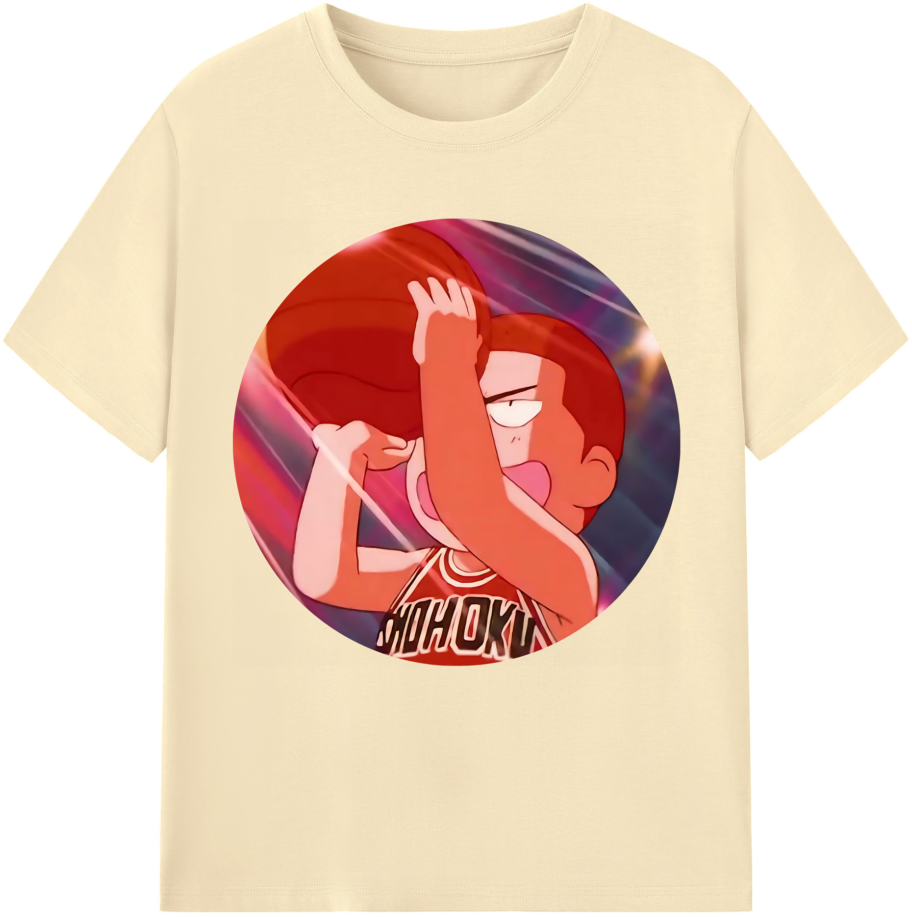 SLAM DUNK／スラムダンク 綿100％半袖Tシャツ（フロントプリント）