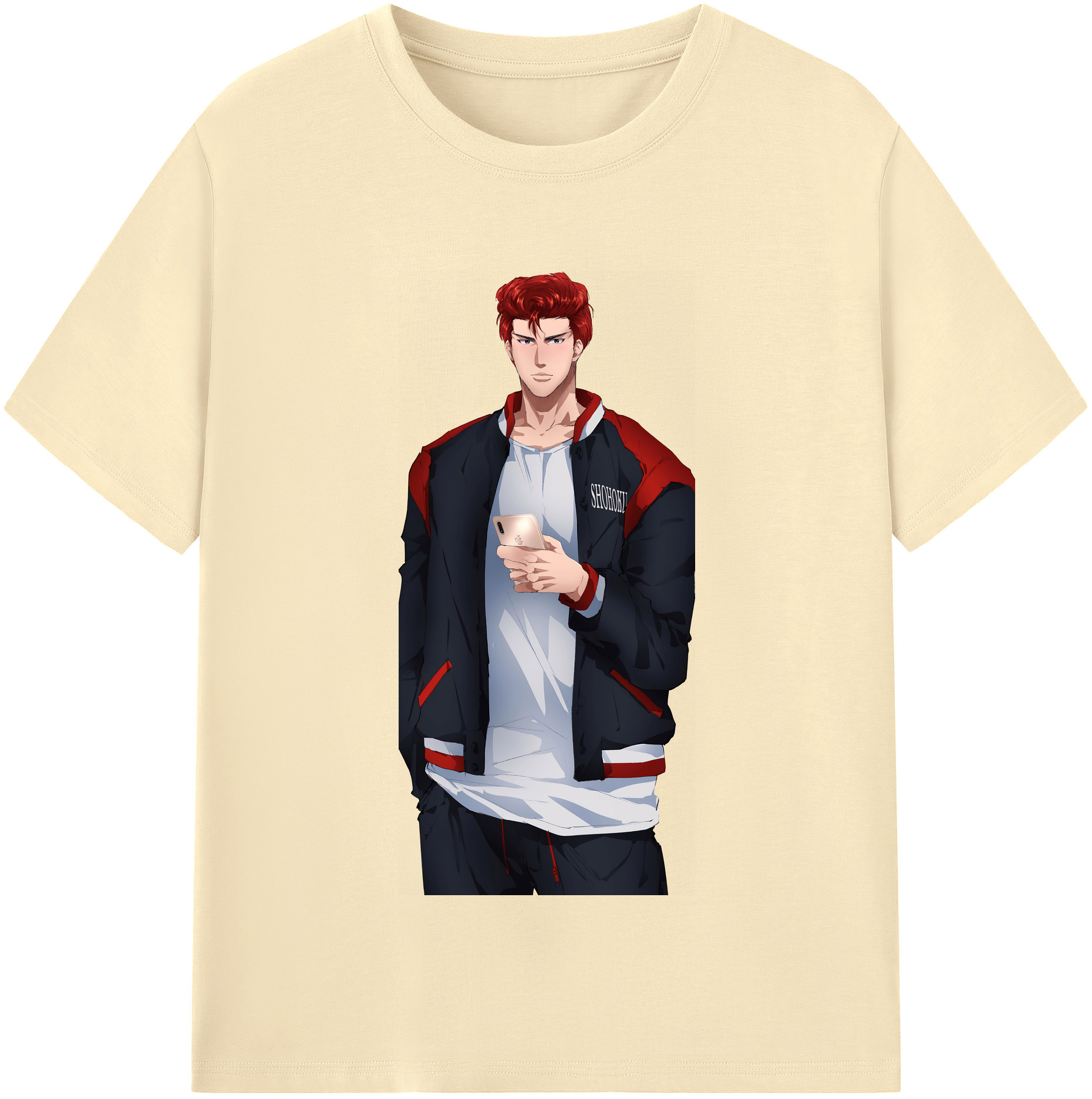 SLAM DUNK／スラムダンク 綿100％半袖Tシャツ（フロントプリント）