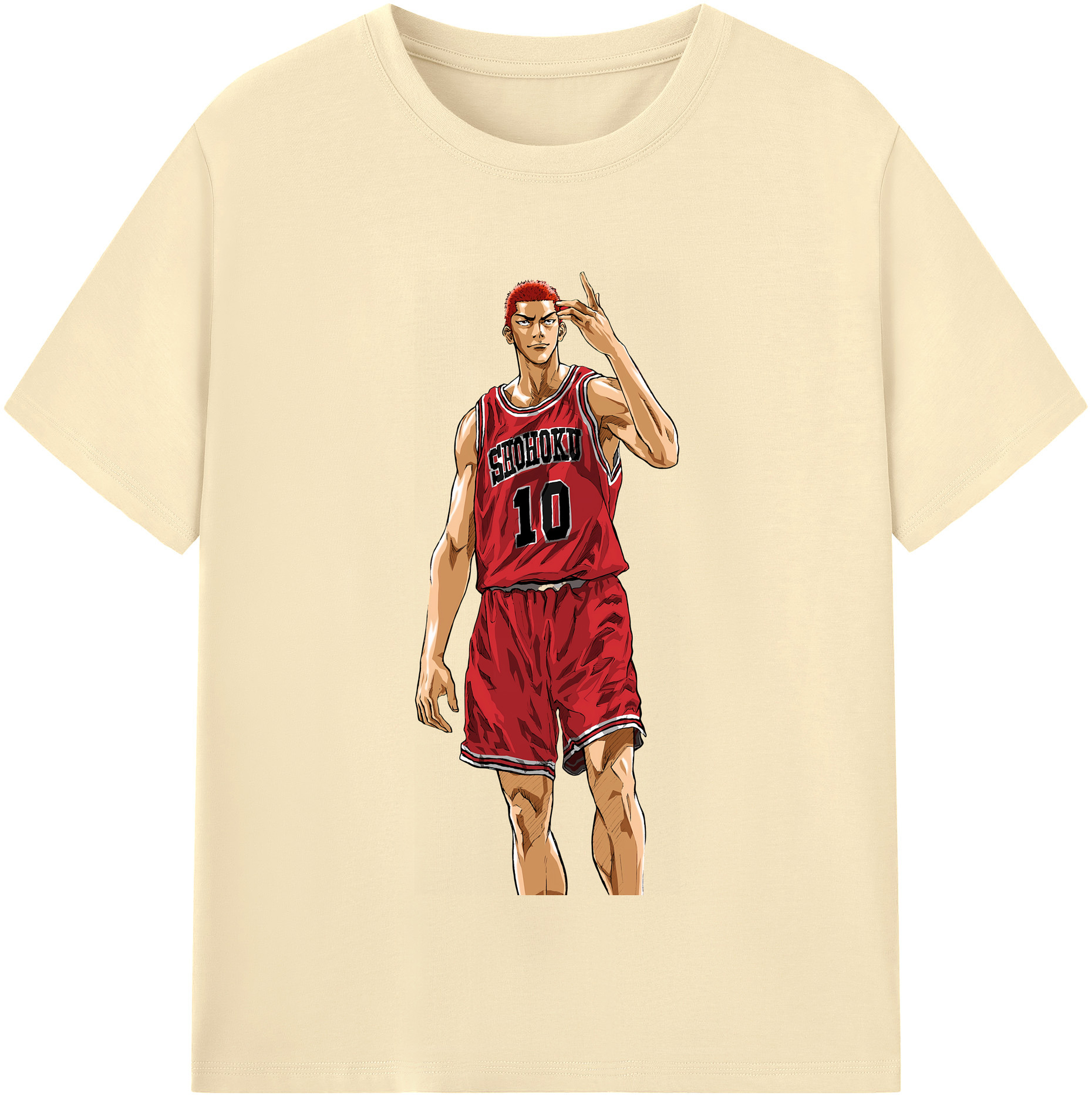 SLAM DUNK／スラムダンク 綿100％半袖Tシャツ（フロントプリント）