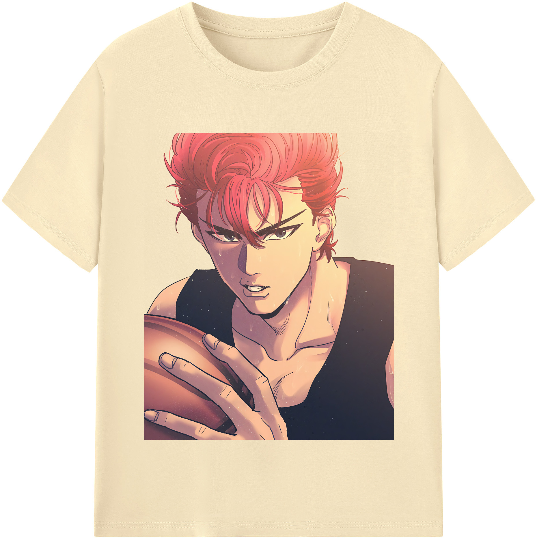 SLAM DUNK／スラムダンク 綿100％半袖Tシャツ（フロントプリント）