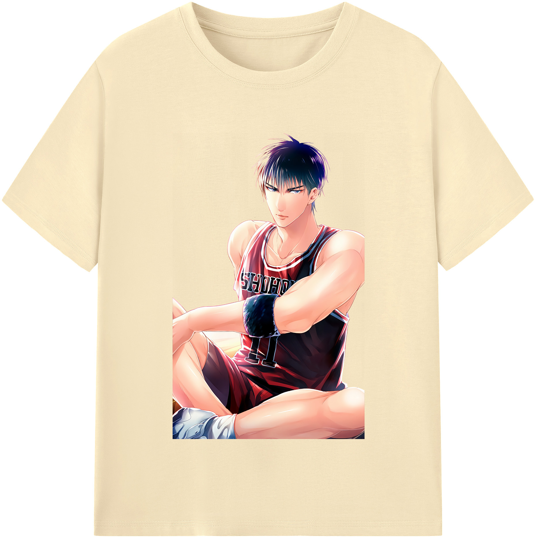 SLAM DUNK／スラムダンク 綿100％半袖Tシャツ（フロントプリント）
