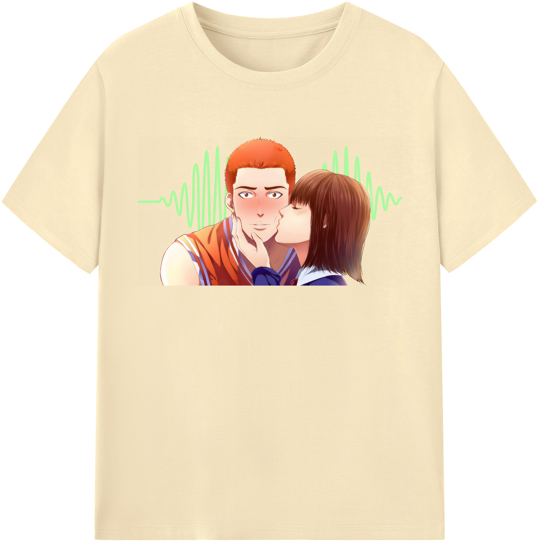 SLAM DUNK／スラムダンク 綿100％半袖Tシャツ（フロントプリント）
