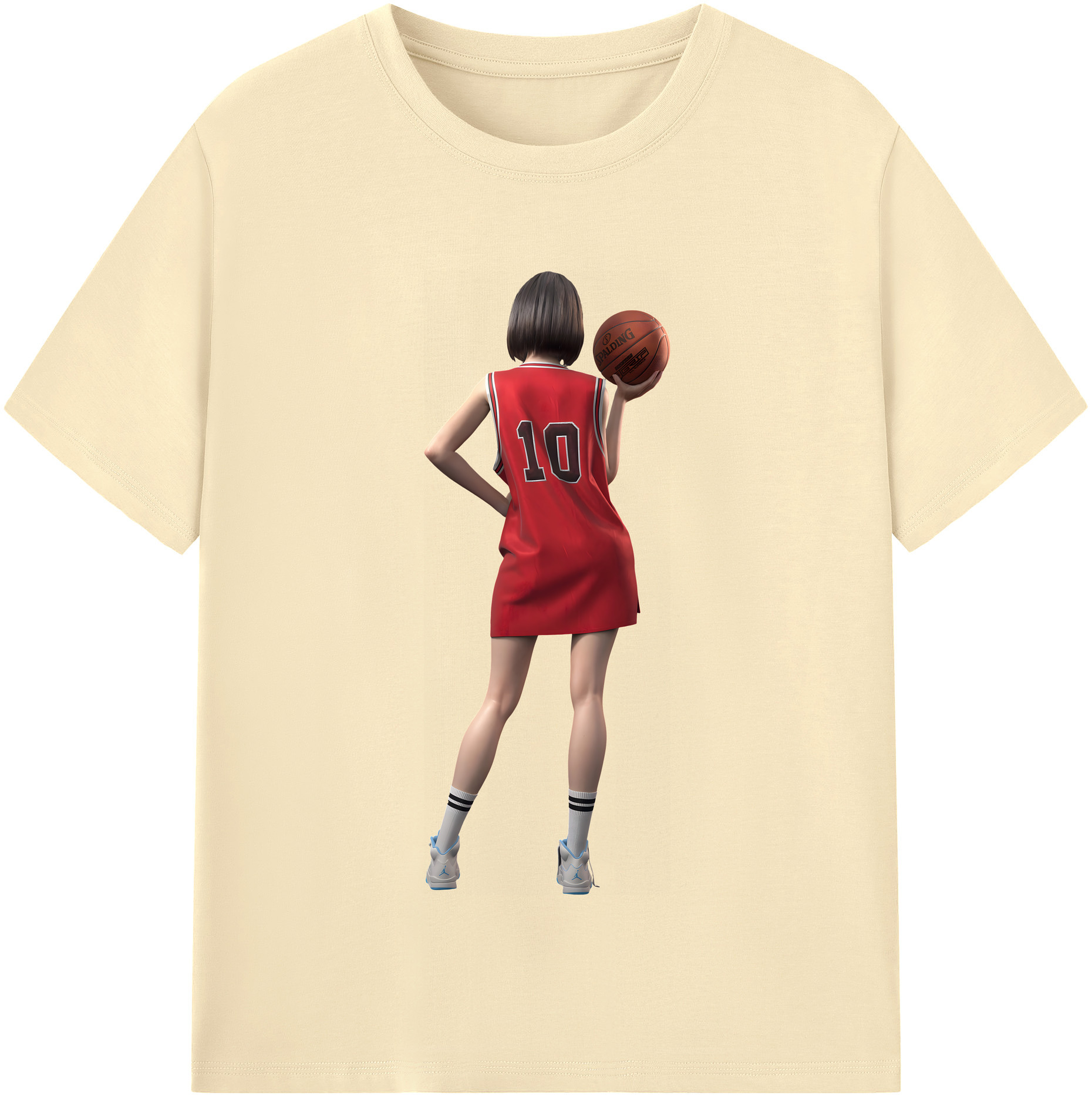 SLAM DUNK／スラムダンク 綿100％半袖Tシャツ（フロントプリント）