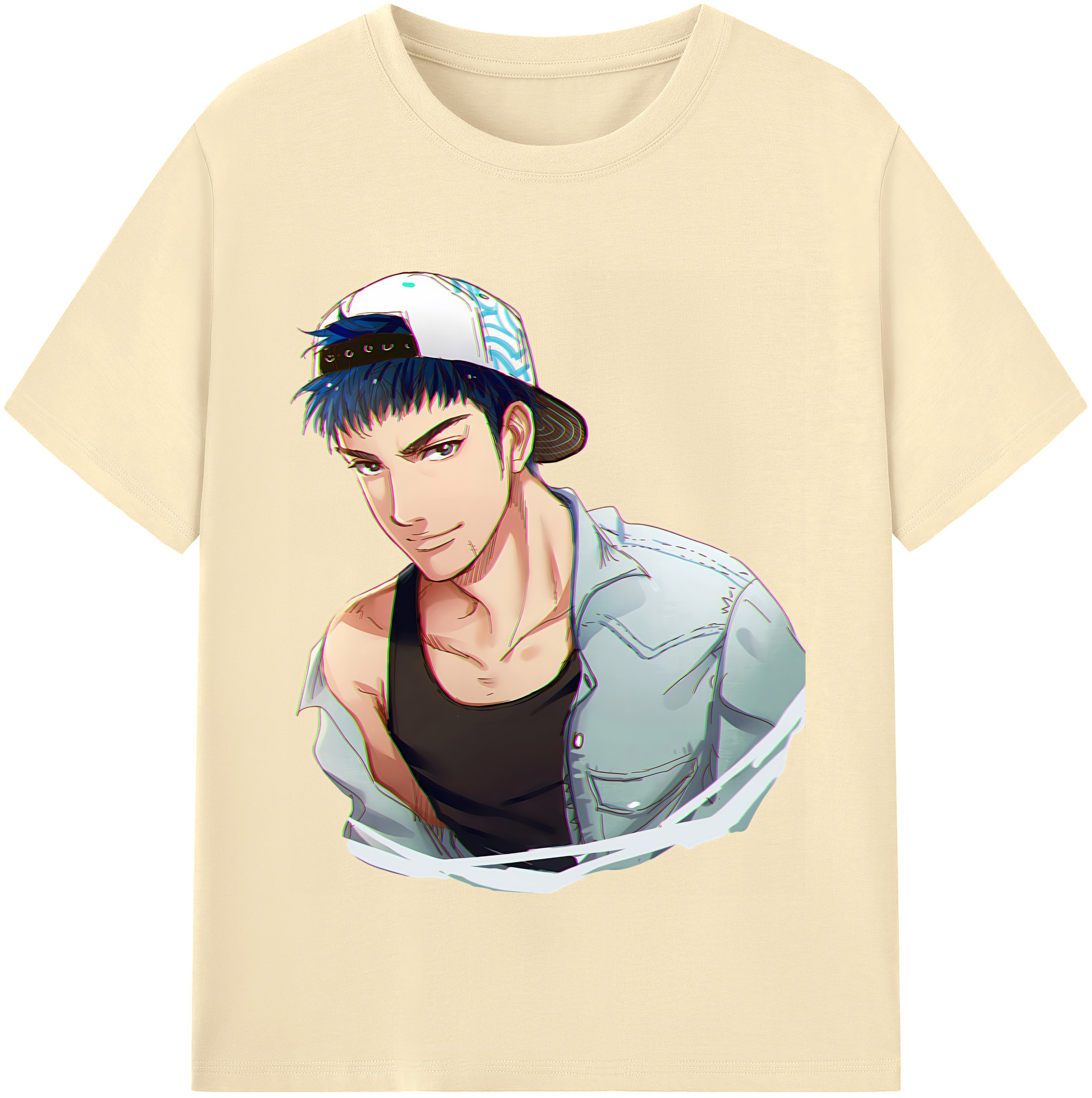 SLAM DUNK／スラムダンク 綿100％半袖Tシャツ（フロントプリント）