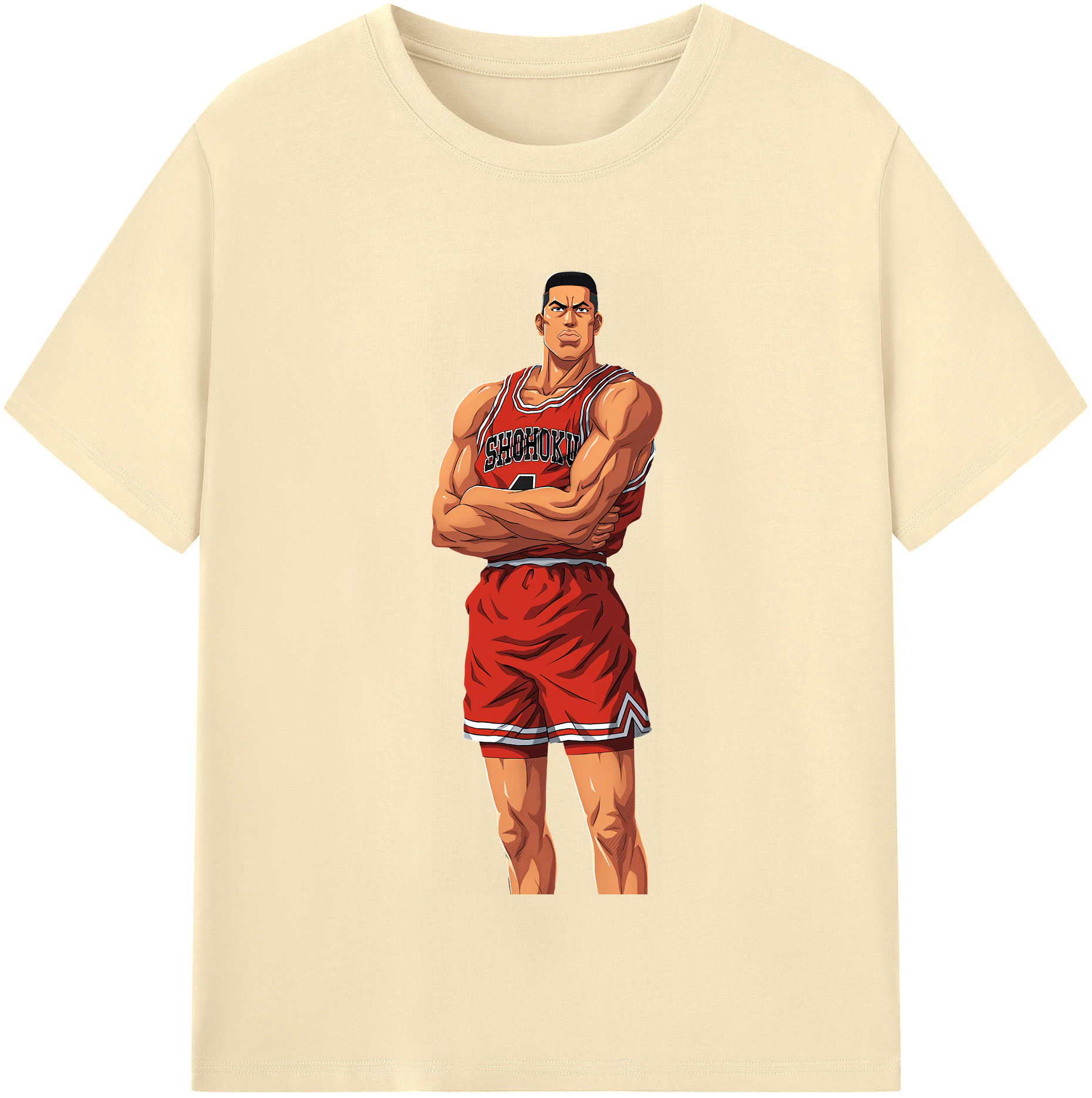 SLAM DUNK／スラムダンク 綿100％半袖Tシャツ（フロントプリント）