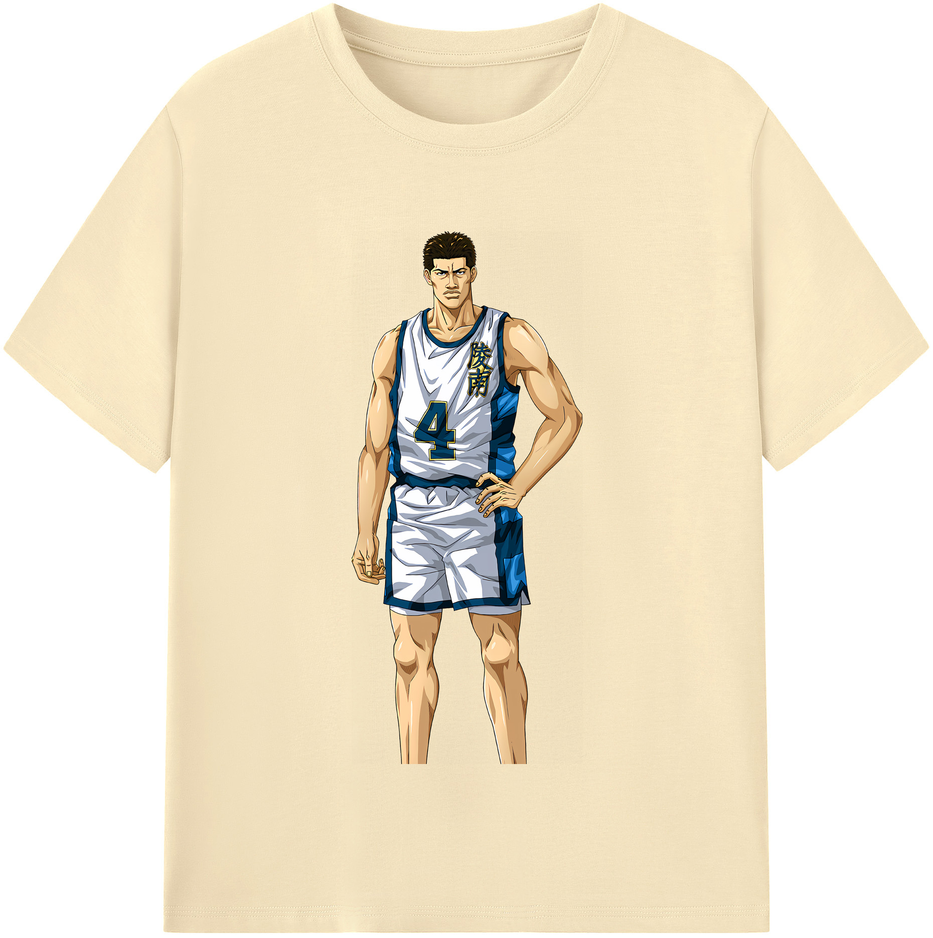 SLAM DUNK／スラムダンク 綿100％半袖Tシャツ（フロントプリント）