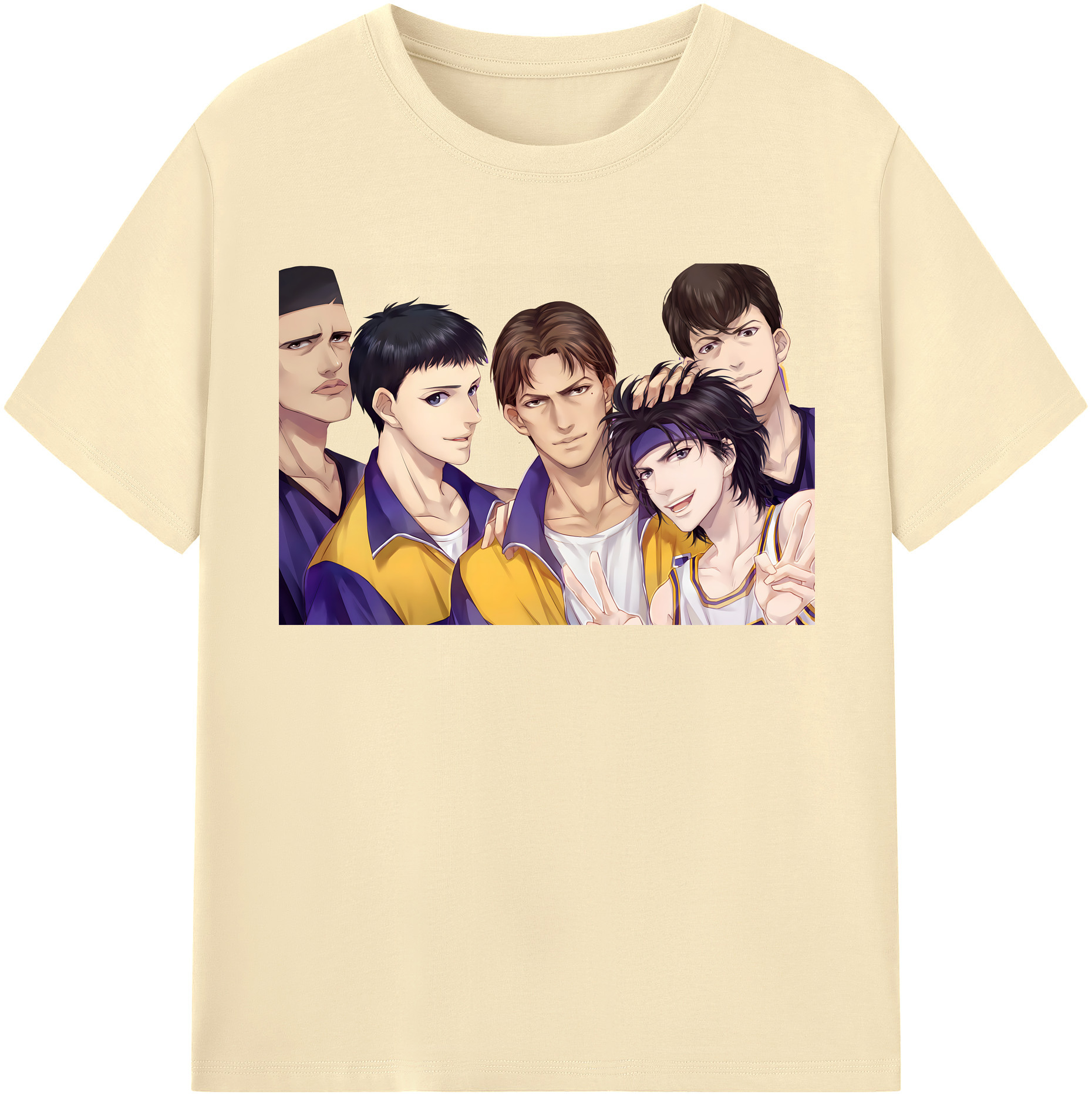 SLAM DUNK／スラムダンク 綿100％半袖Tシャツ（フロントプリント）