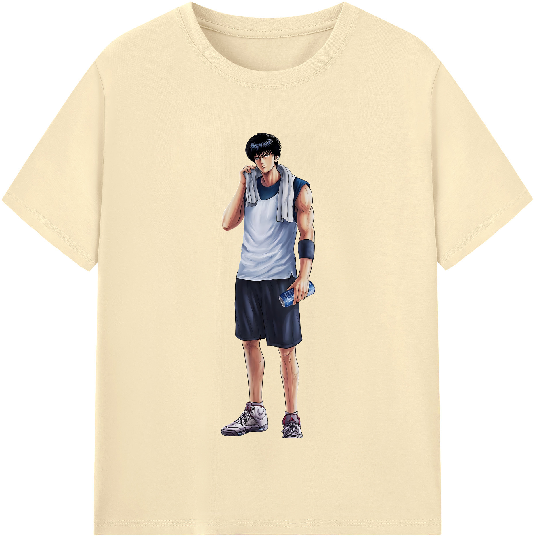 SLAM DUNK／スラムダンク 綿100％半袖Tシャツ（フロントプリント）