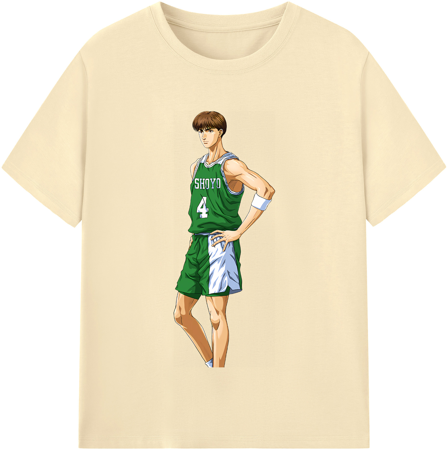 SLAM DUNK／スラムダンク 綿100％半袖Tシャツ（フロントプリント）