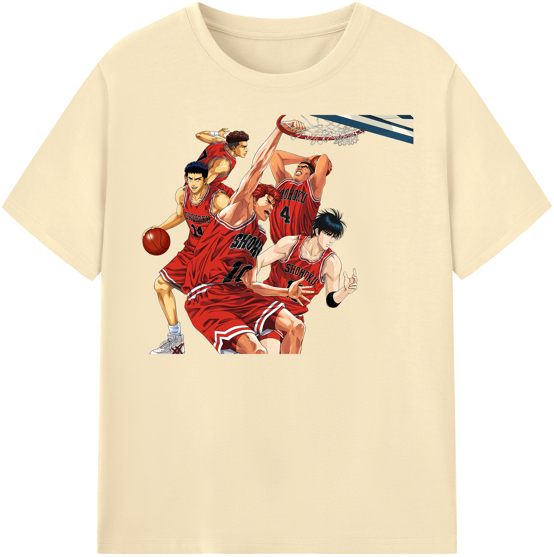 （画像用） SLAM DUNK／スラムダンク 綿100％半袖Tシャツ（フロントプリント）